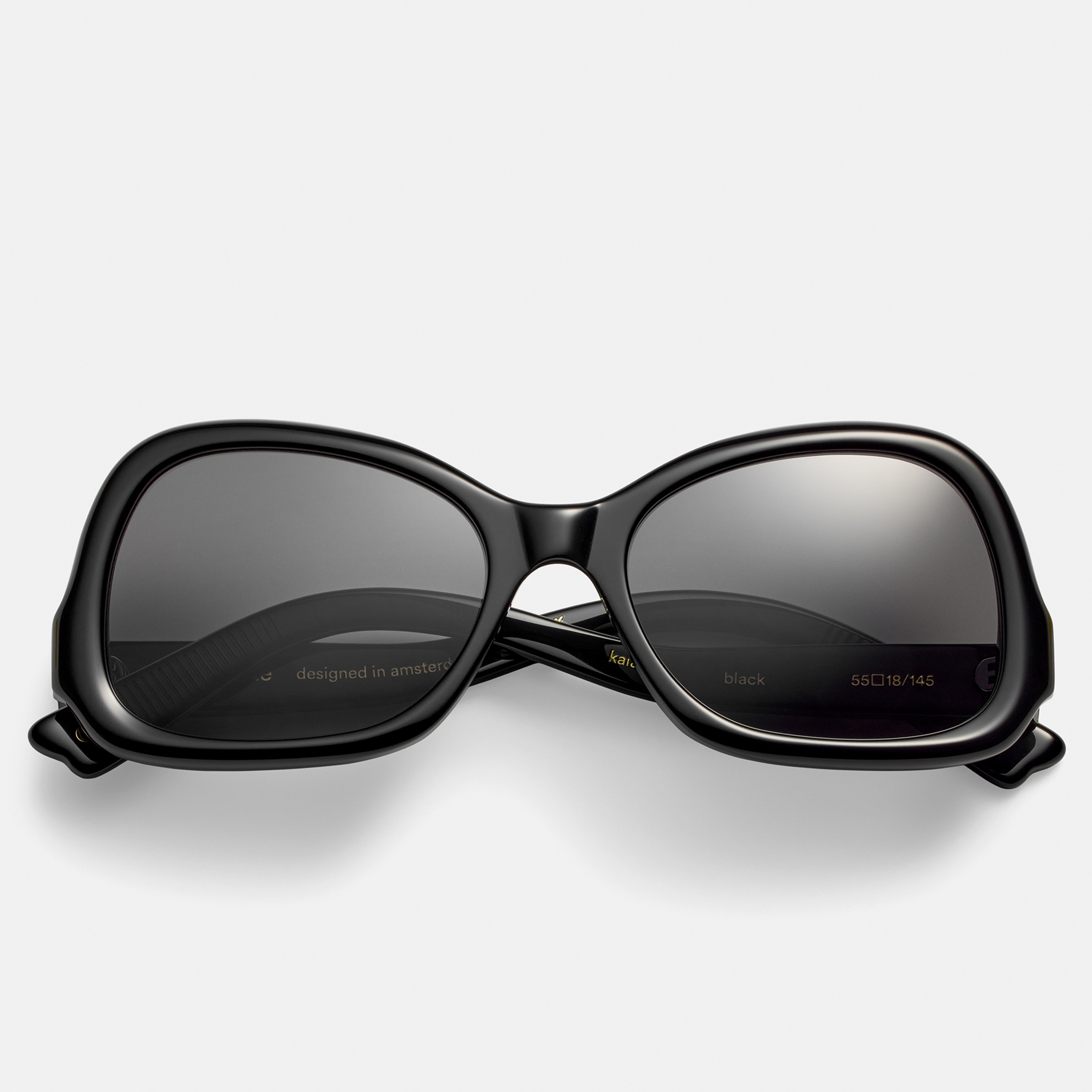 Ace & Tate Sunglasses | Hexagonal Acetate in Black