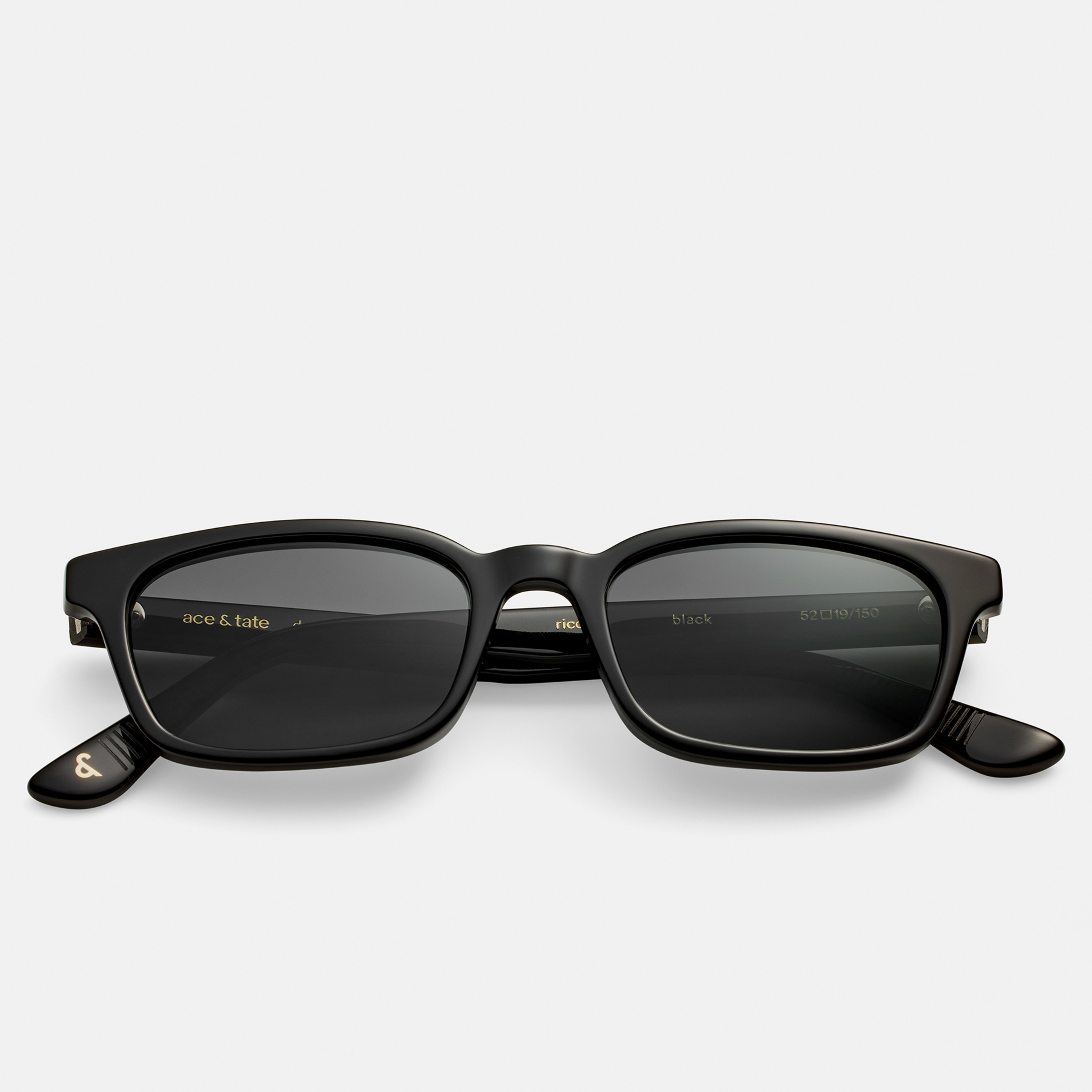 Ace & Tate Sonnenbrillen | Quadratisch Acetat in Schwarz