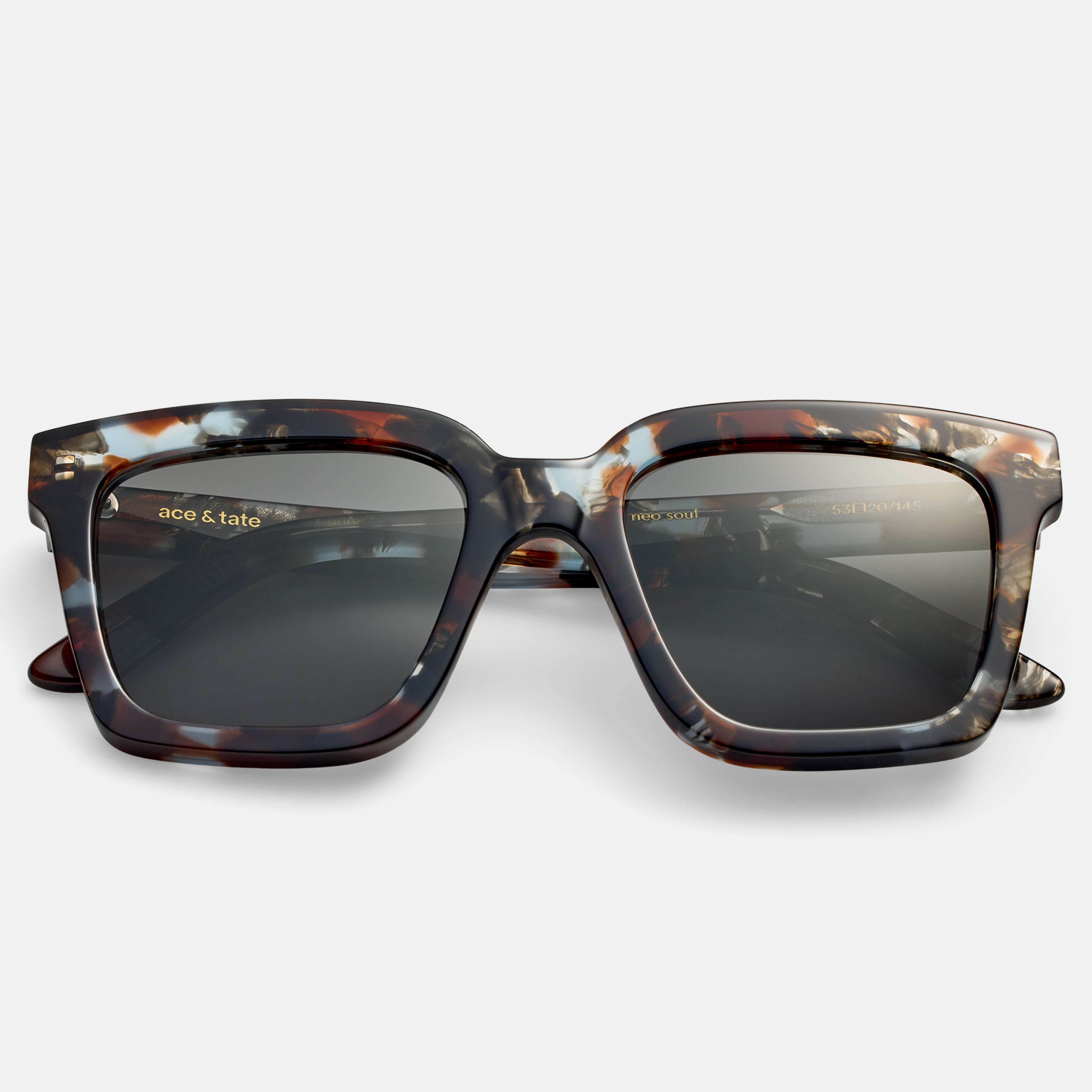 Ace & Tate Sonnenbrillen |  Acetat in Blau, Schwarz, Braun