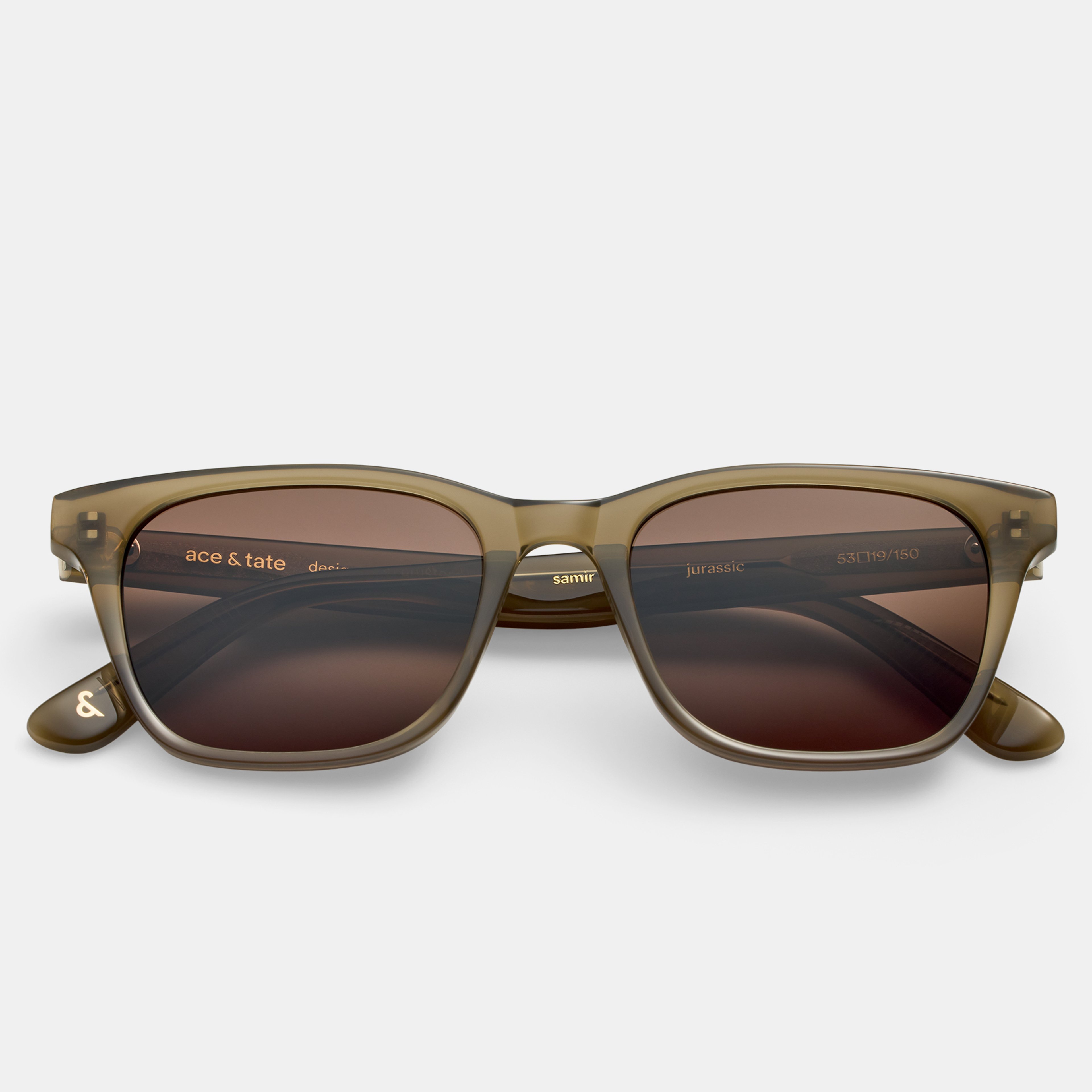 Ace & Tate Sonnenbrillen | Quadratisch Acetat in Grün