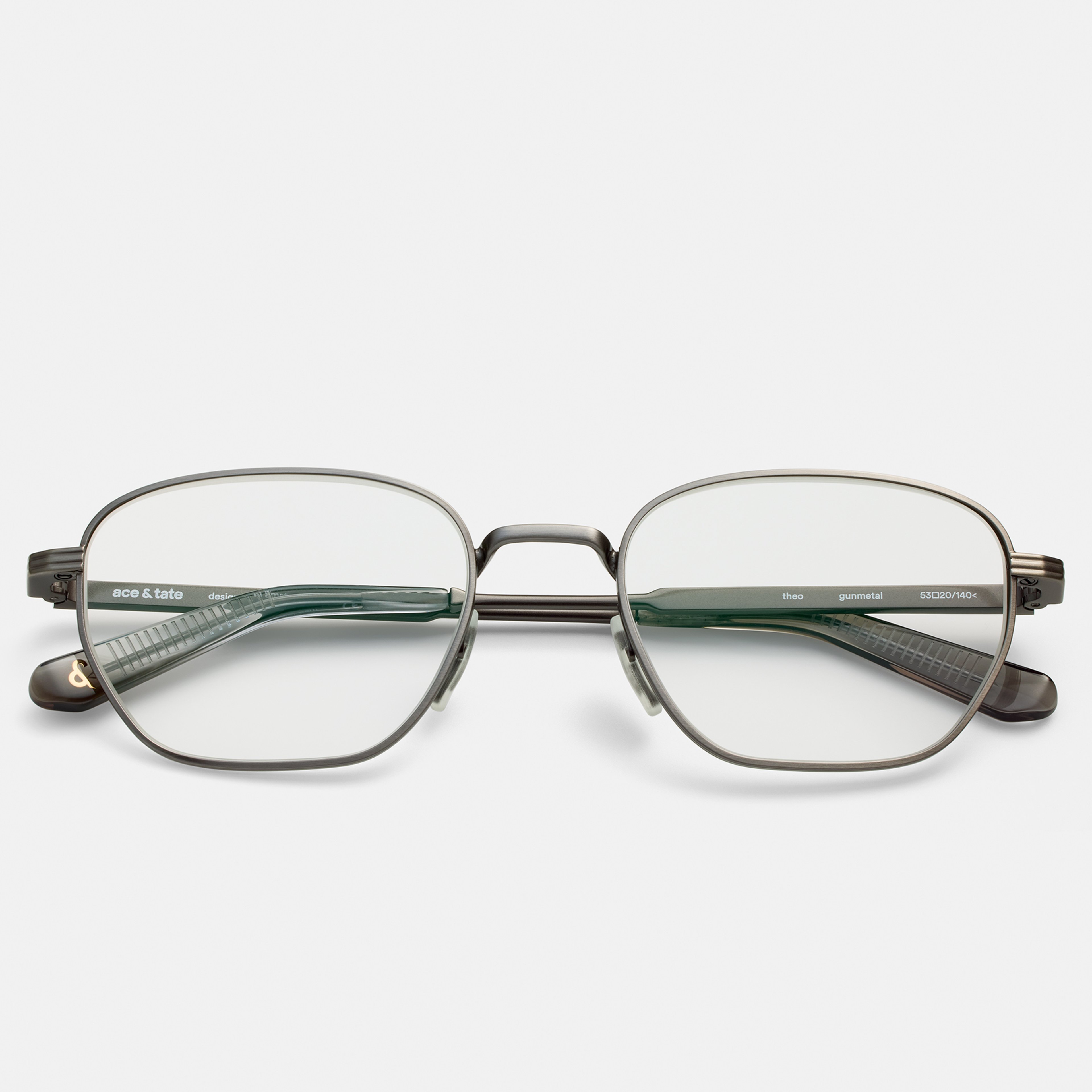 Ace & Tate Brillen | Hexagonal Metall in Grau