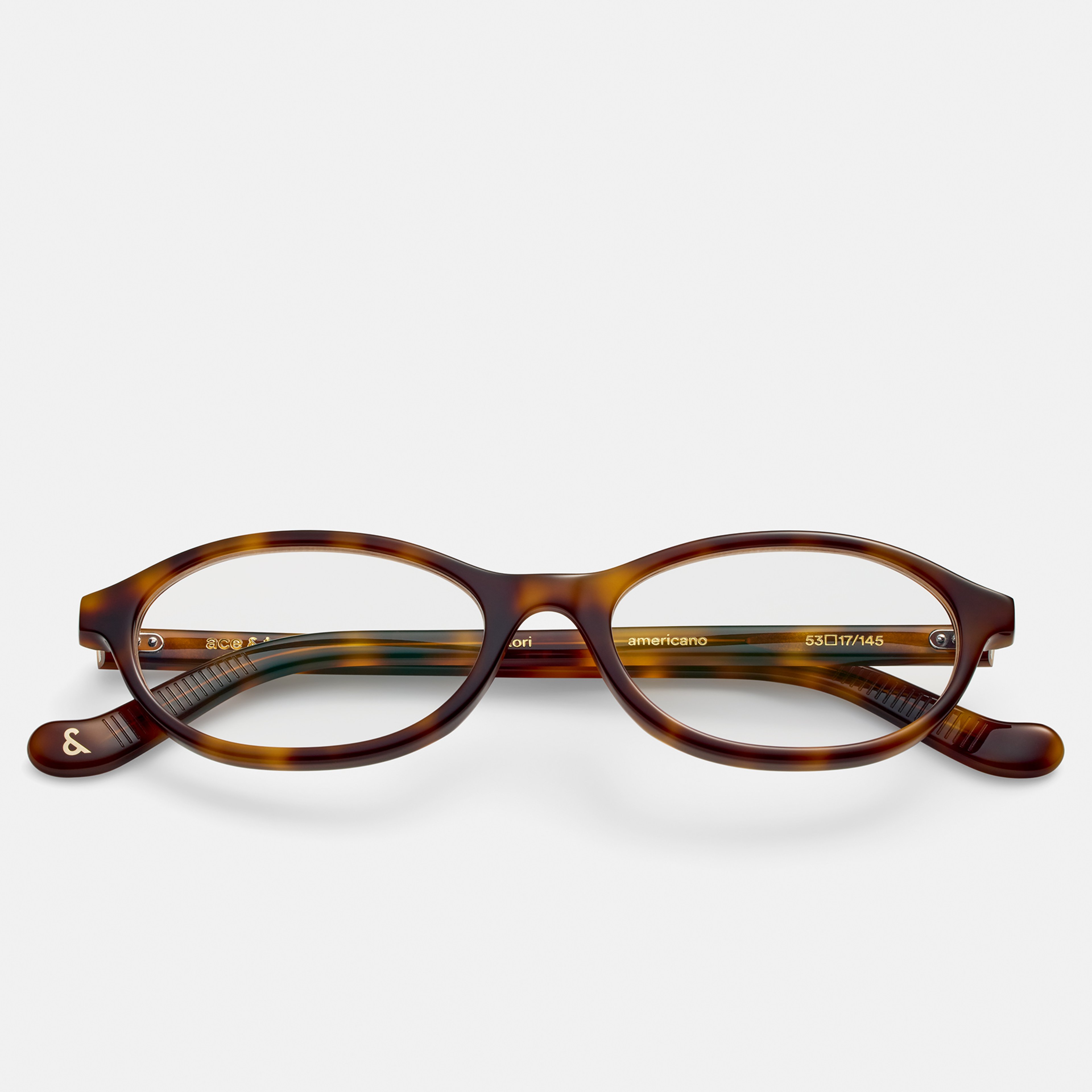 Ace & Tate Glasses | Oval Acetate in Black, Brown