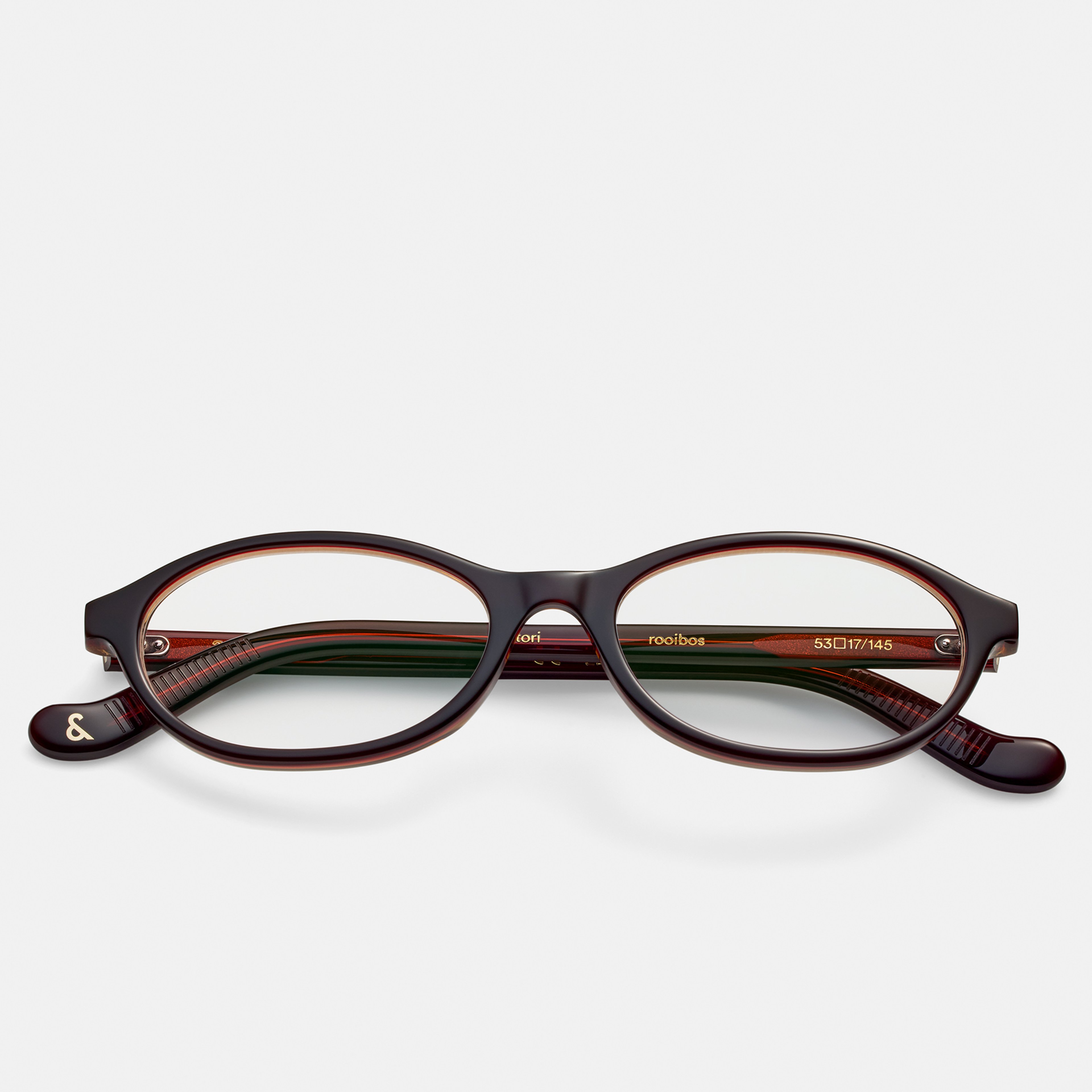 Ace & Tate Glasses | Oval Acetate in Red