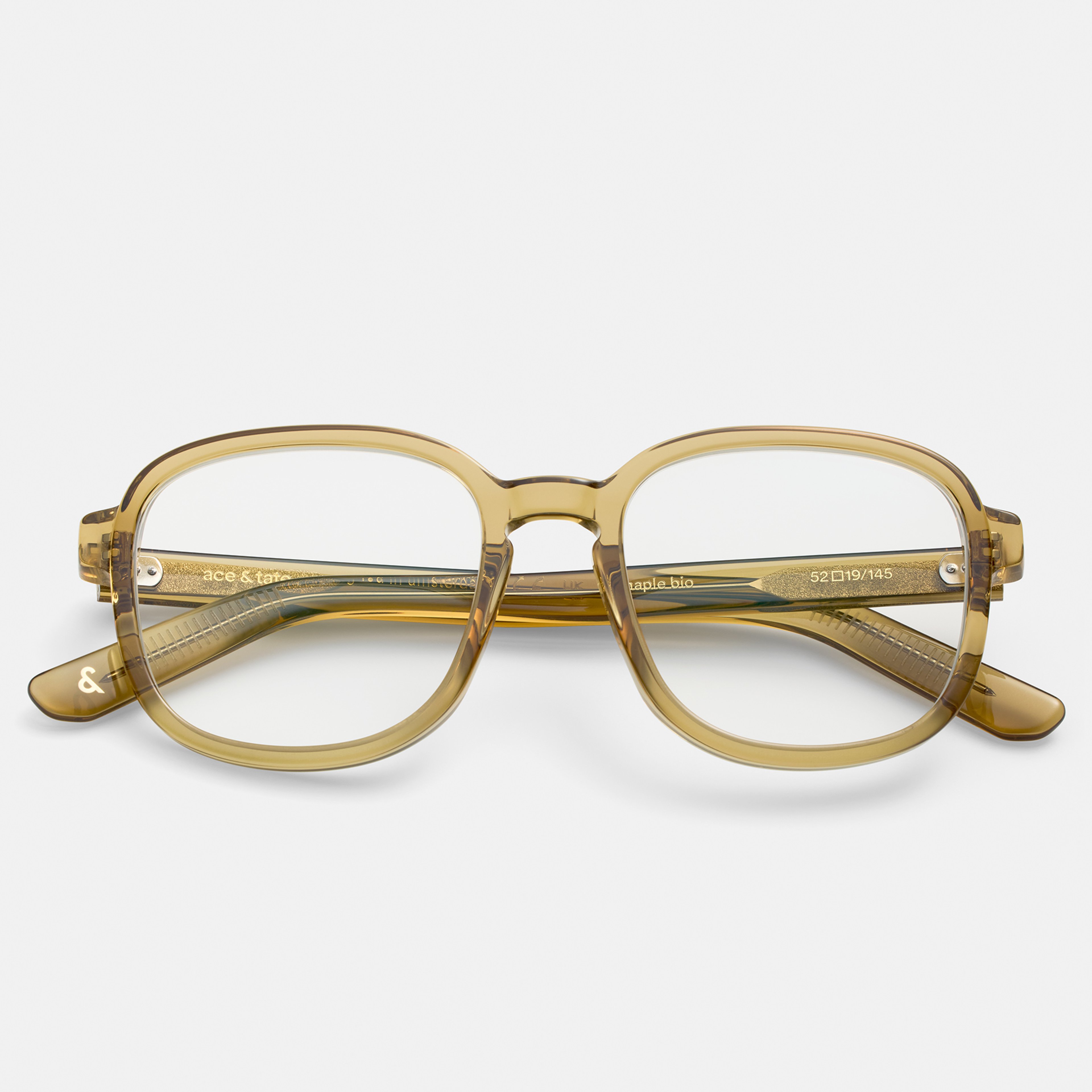 Ace & Tate Glasses | Square Acetate in Brown