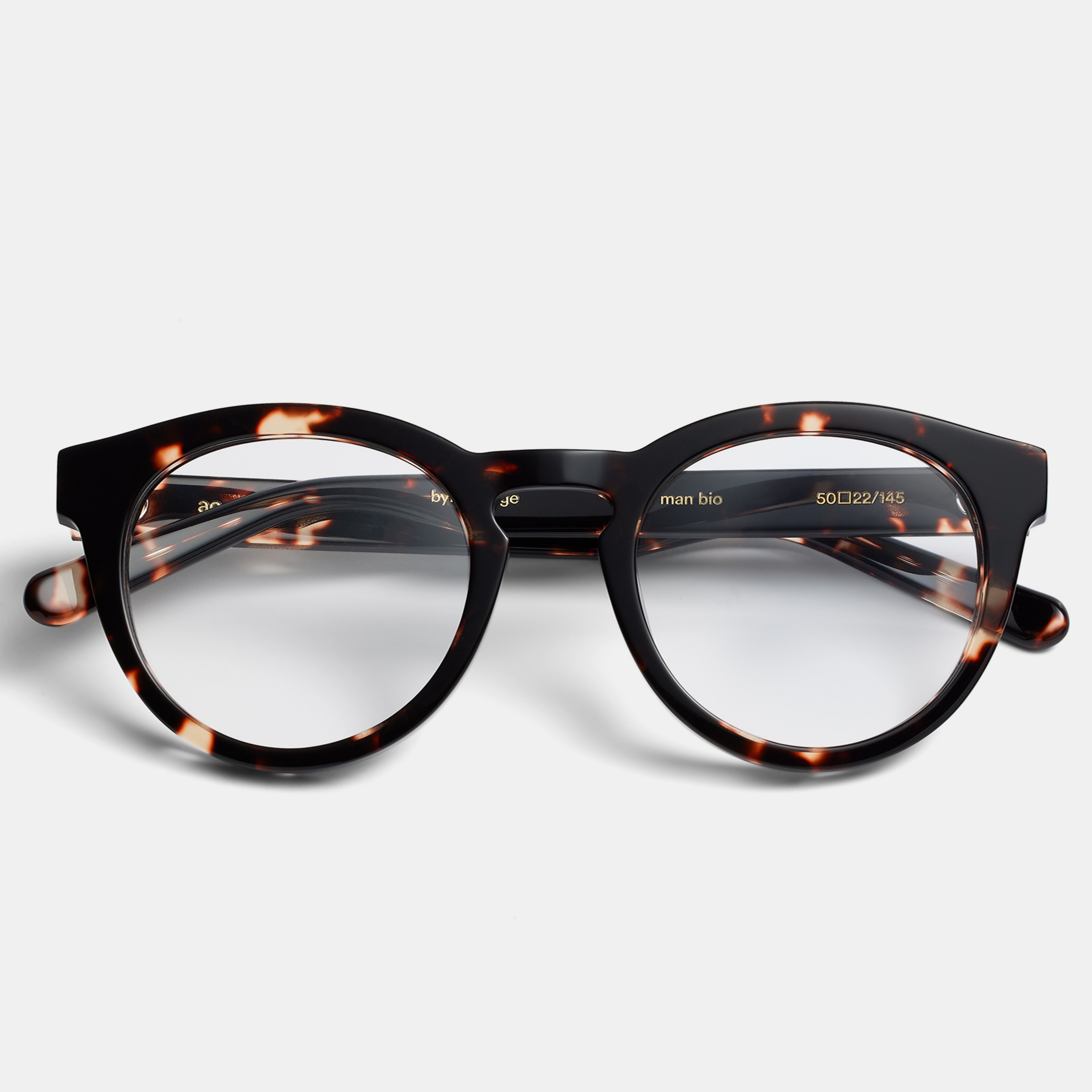 Ace & Tate Glasses | Round Acetate in Brown
