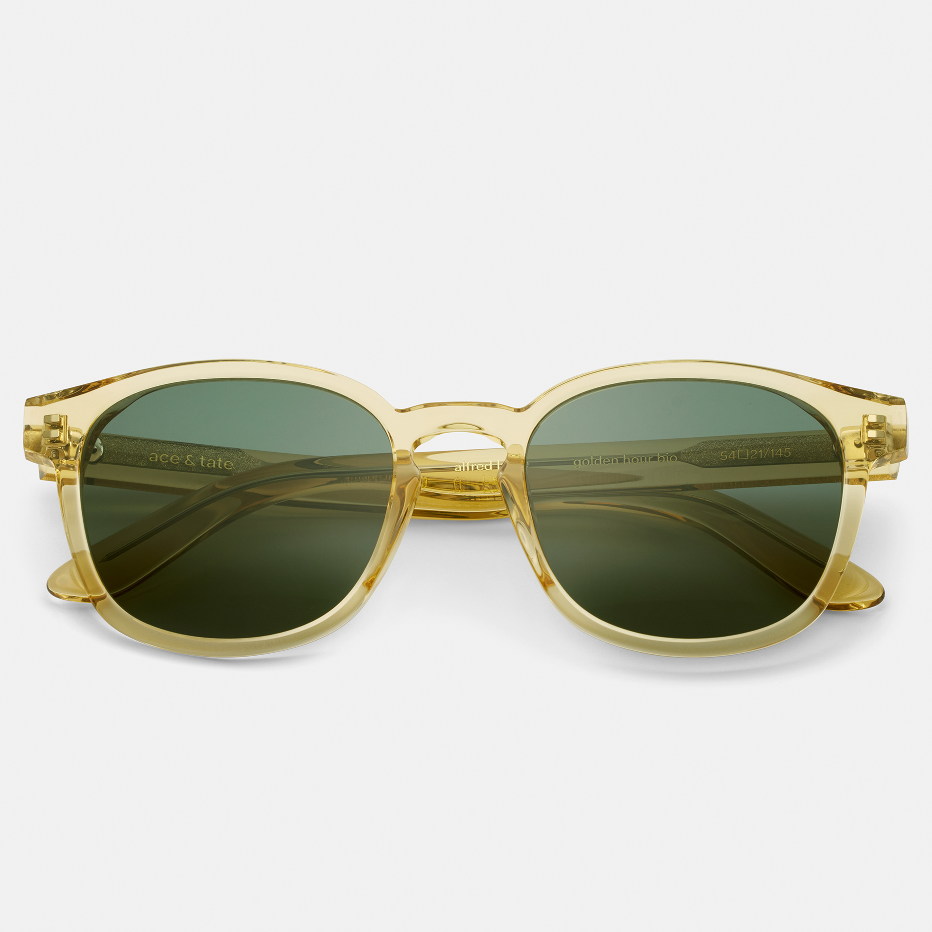 Ace & Tate Alfred Large in Golden Hour Ace & Tate Sunglasses | Square Acetate in Yellow