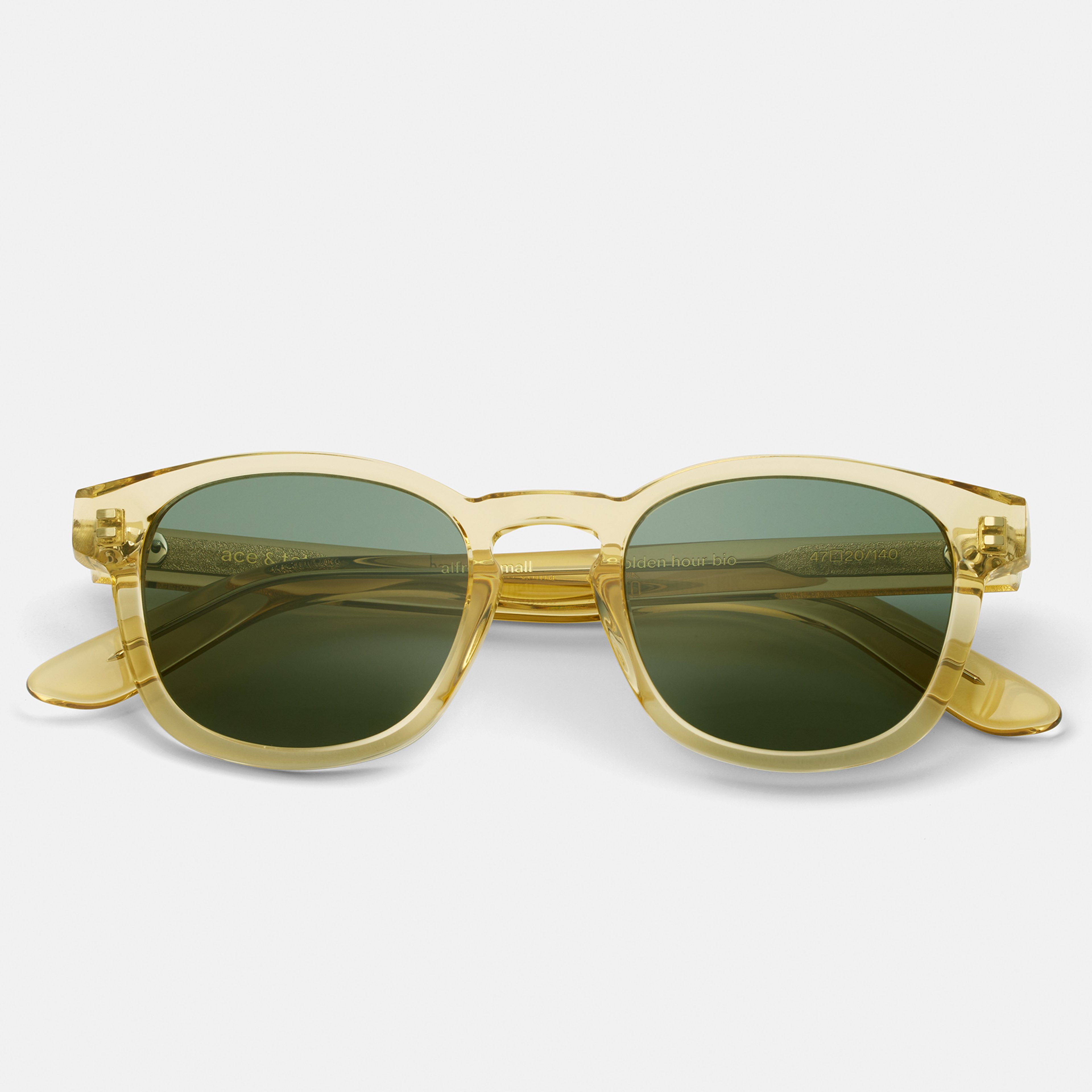 Ace & Tate Sunglasses | Square Acetate in Yellow