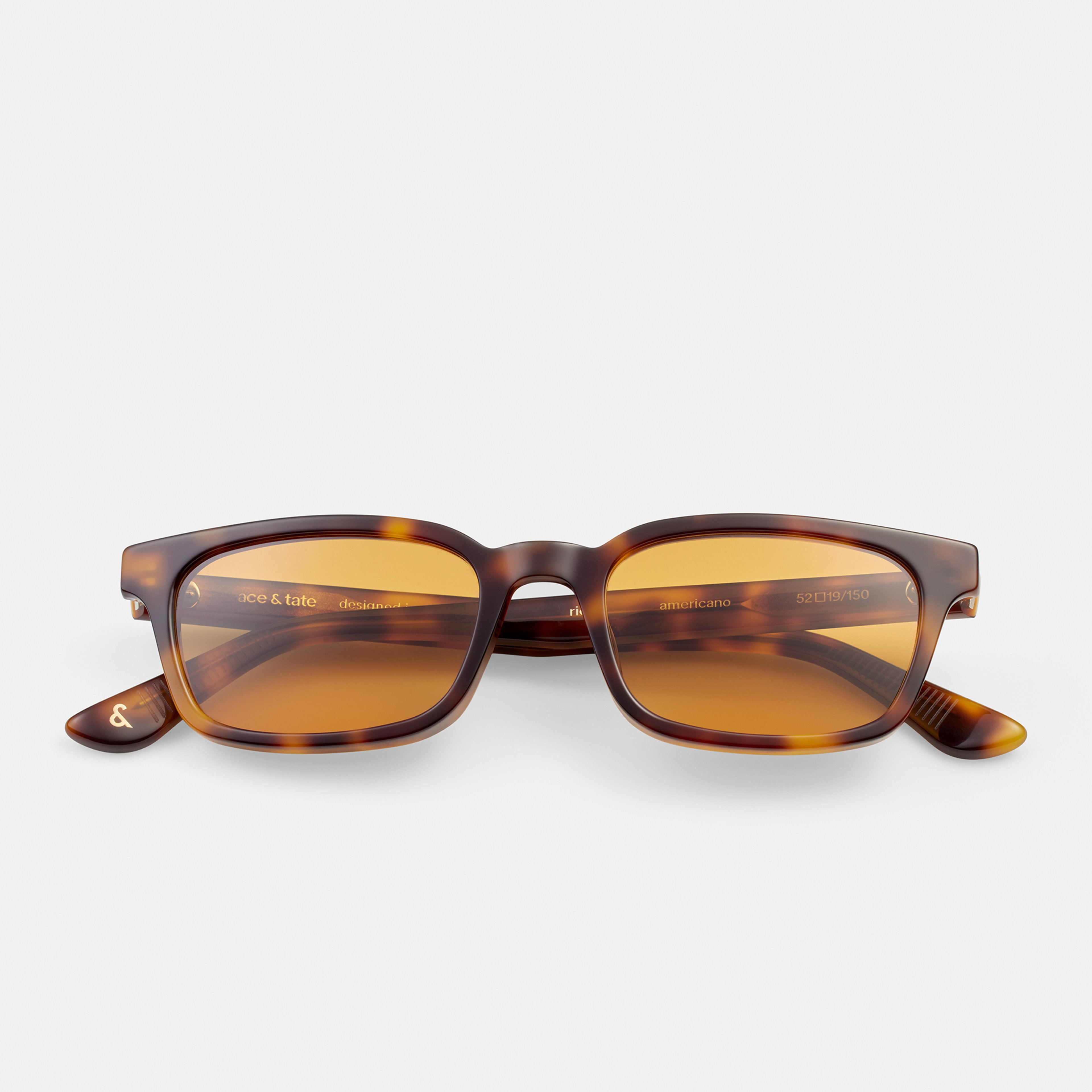 Ace & Tate Sunglasses | Square Acetate in Black, Brown