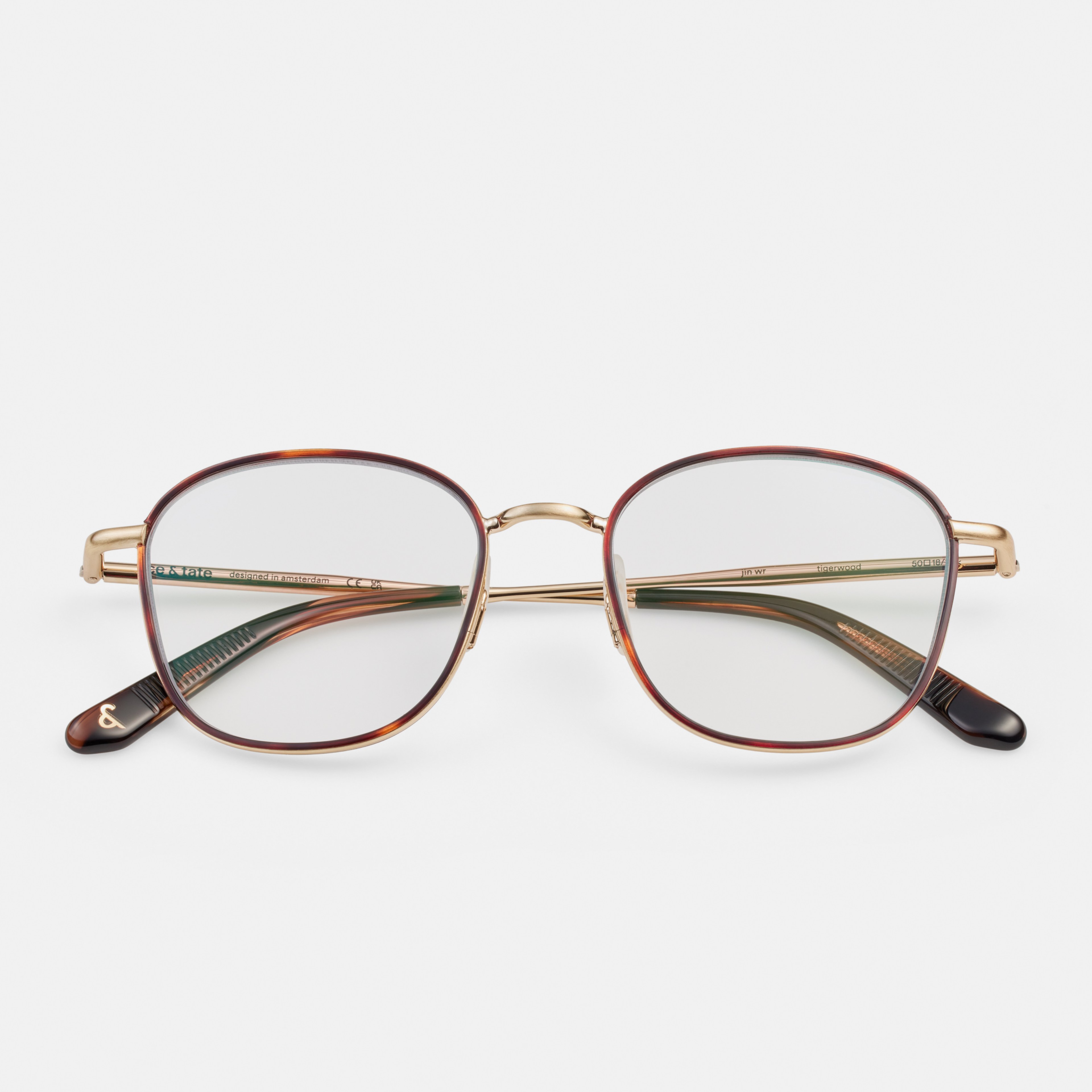 Ace & Tate Glasses |  Metal in Brown, Gold, Orange