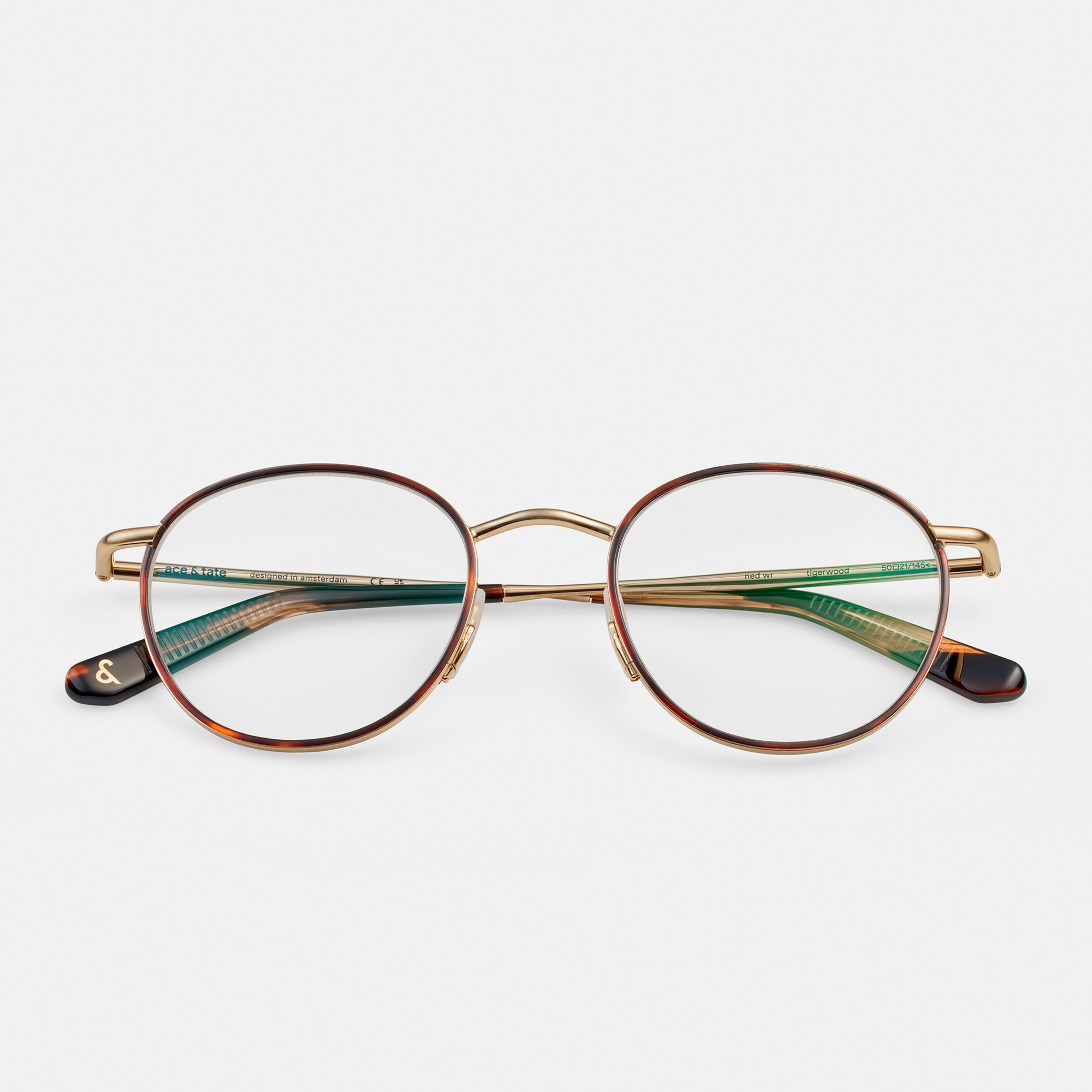 Ace & Tate Glasses |  Metal in Brown, Gold, Orange