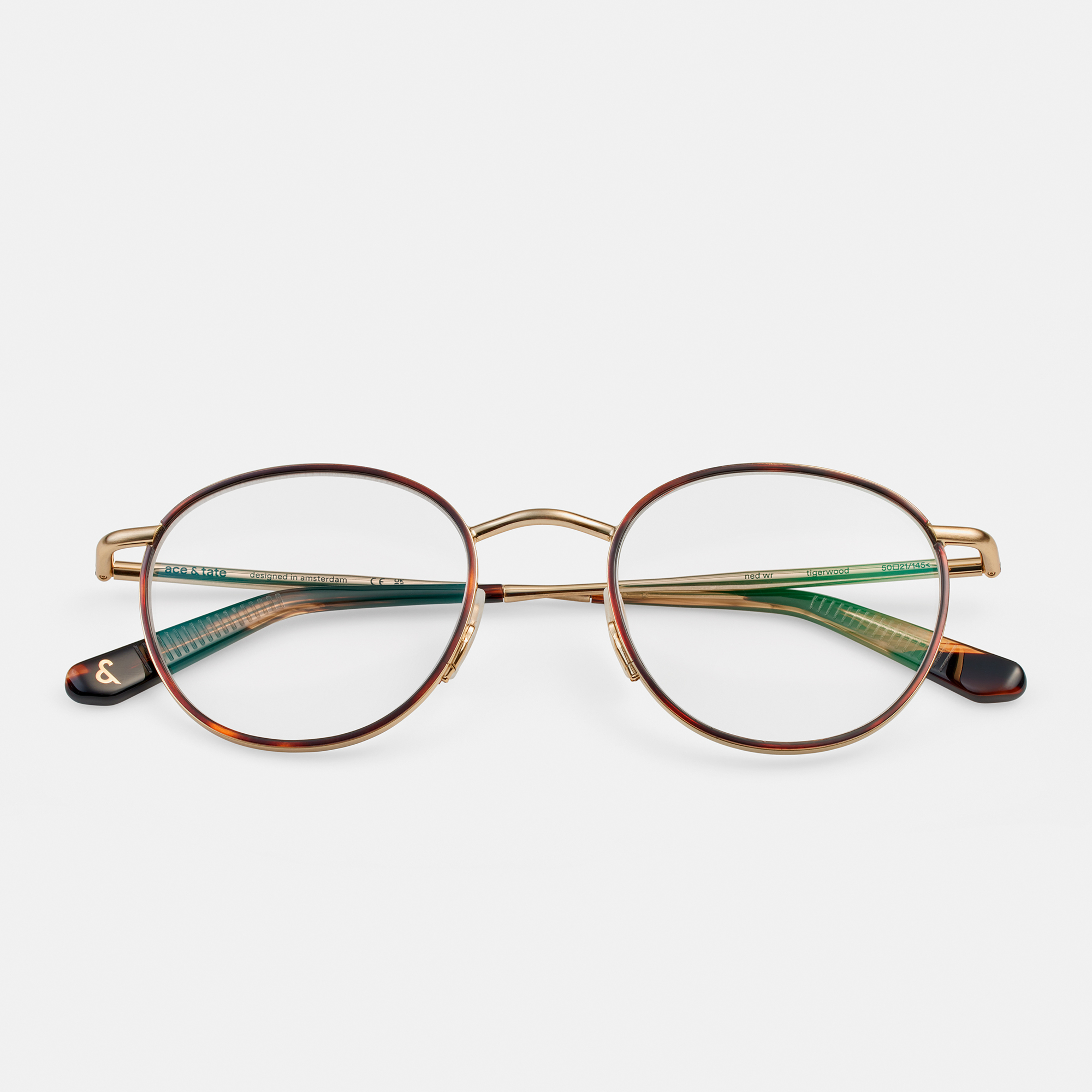 Ace & Tate Glasses |  Metal in Brown, Gold, Orange