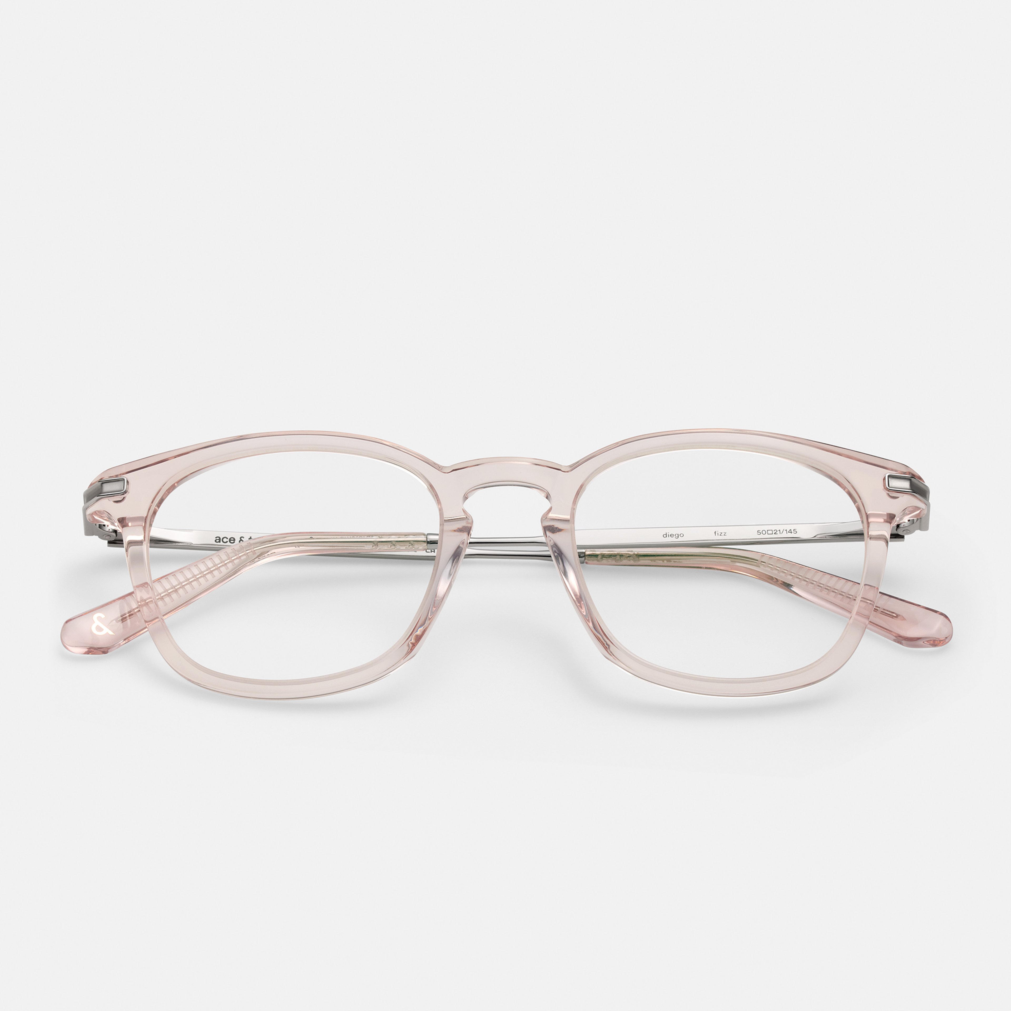 Ace & Tate Glasses | Hexagonal Acetate in Clear
