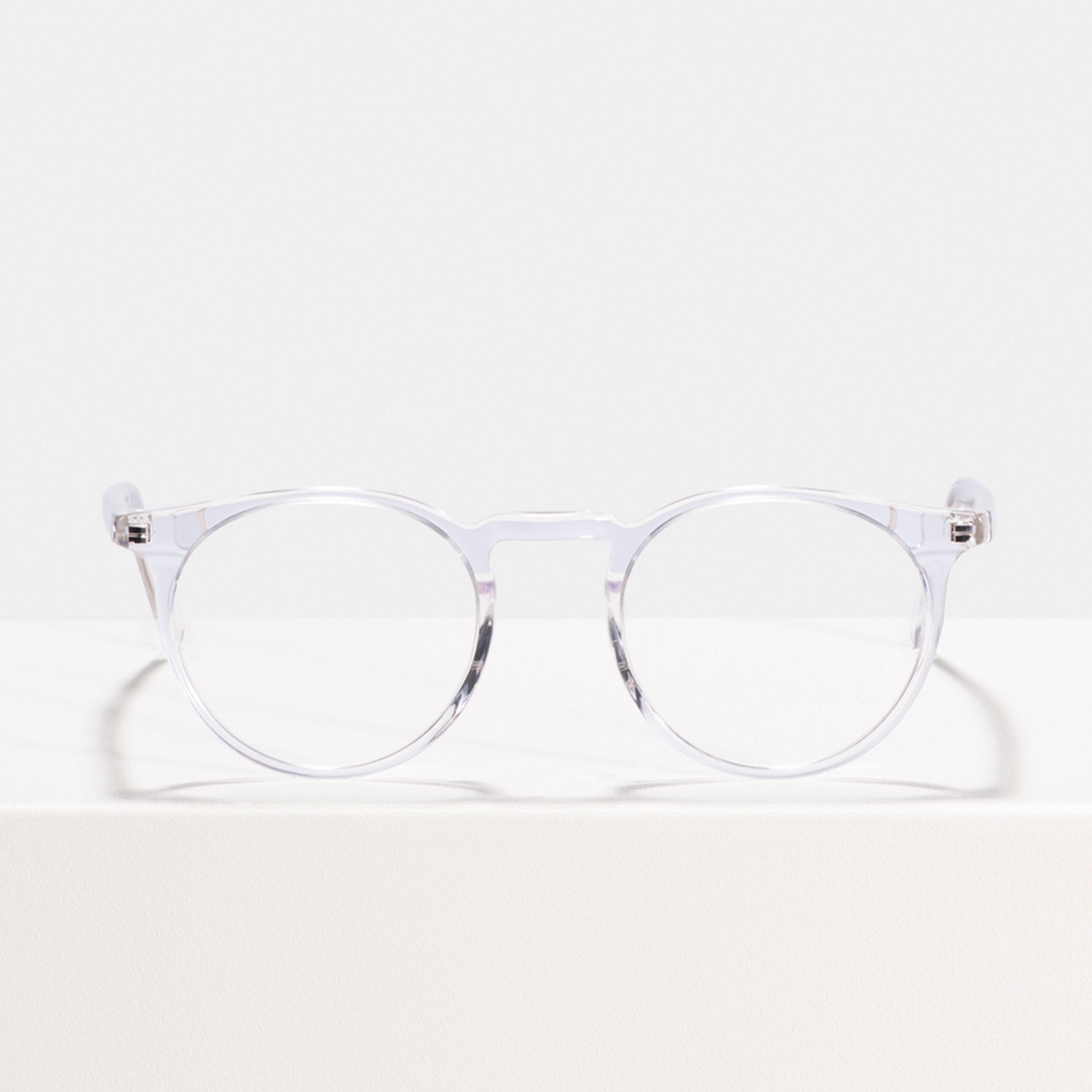 Ace & Tate Roth in Crystal Ace & Tate Glasses | Round Acetate in Clear