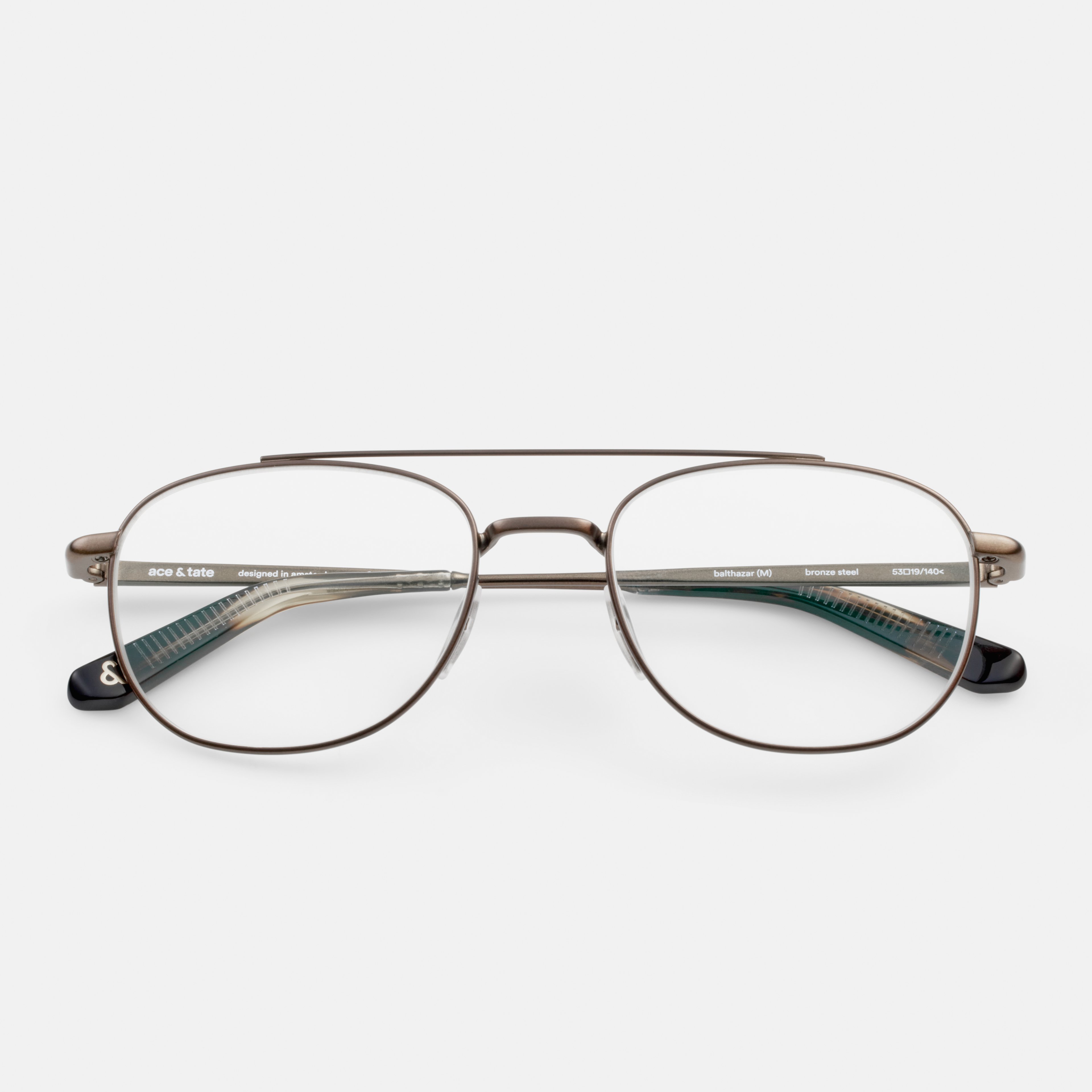 Ace & Tate Brillen |  Metall in Braun