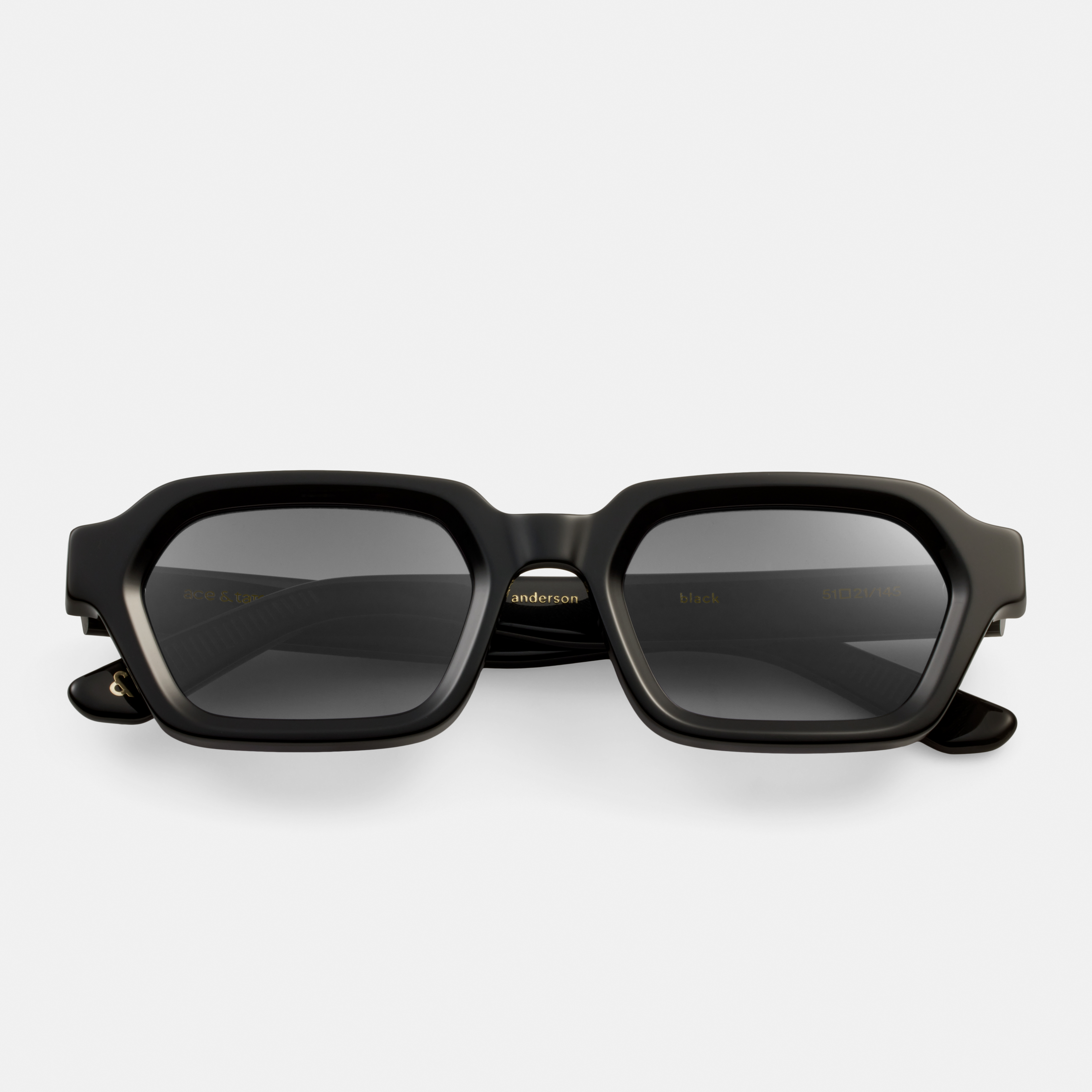 Ace & Tate Sunglasses | Rectangle Acetate in Black