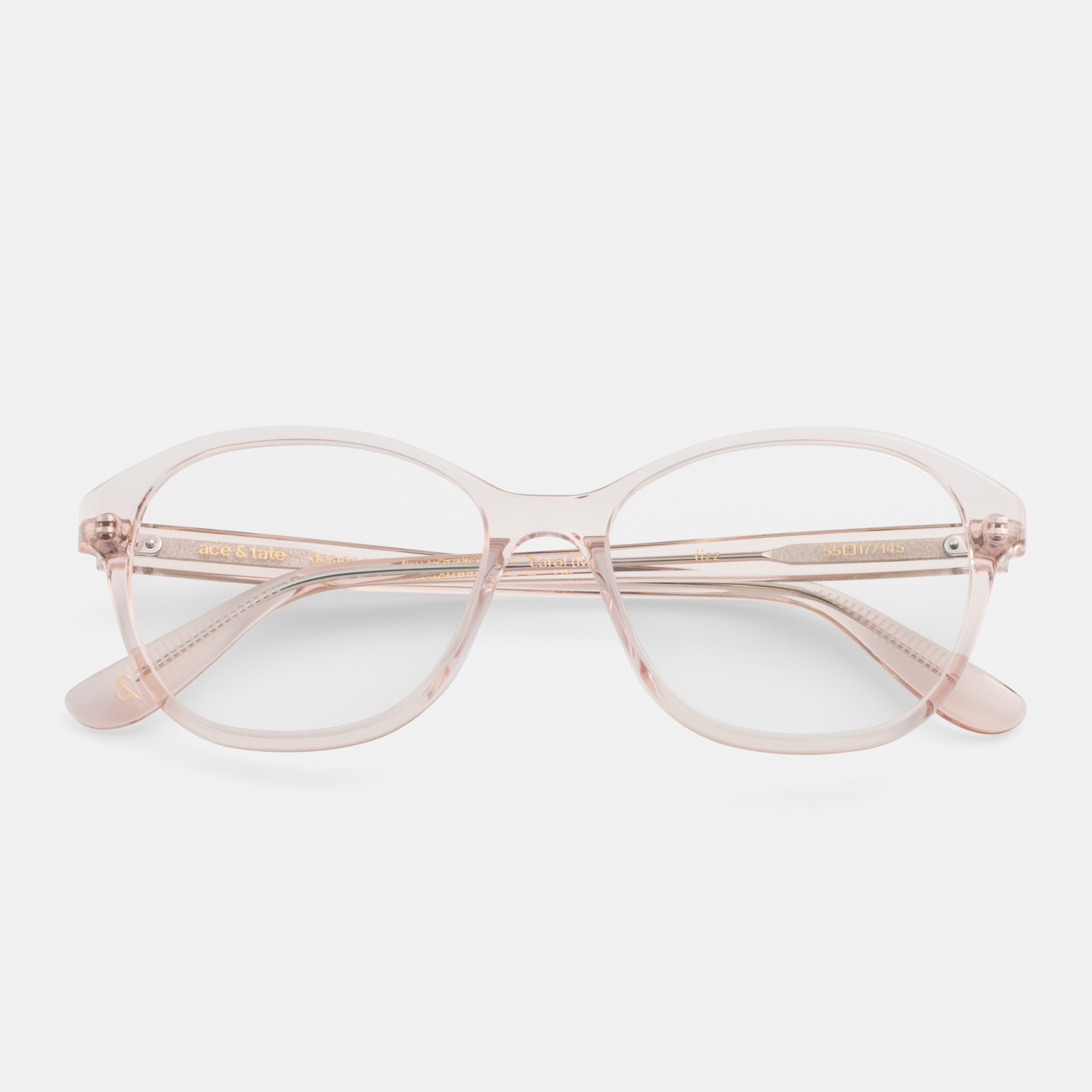 Ace & Tate Glasses | Round Acetate in Clear
