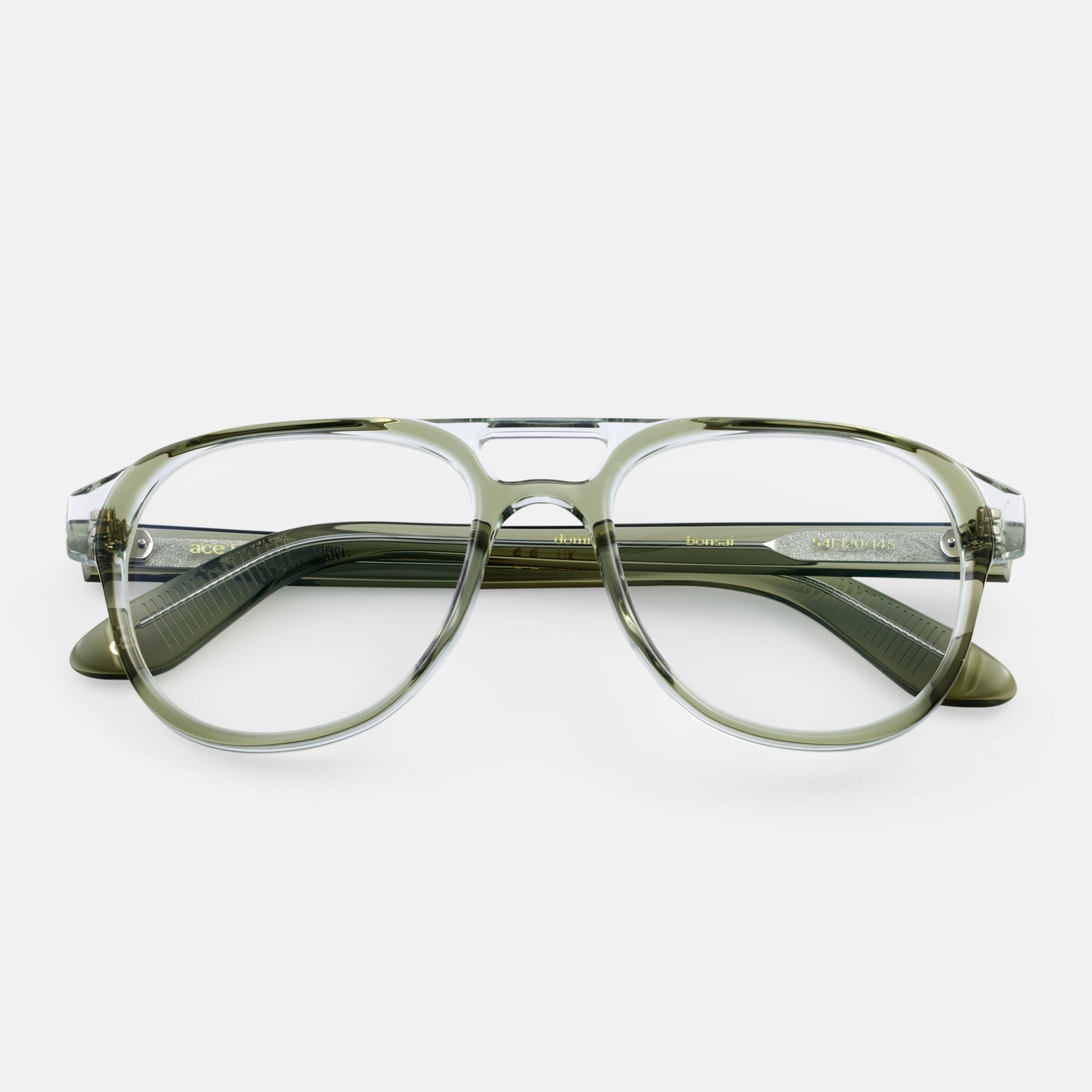 Ace & Tate Glasses | Oval Acetate in Green