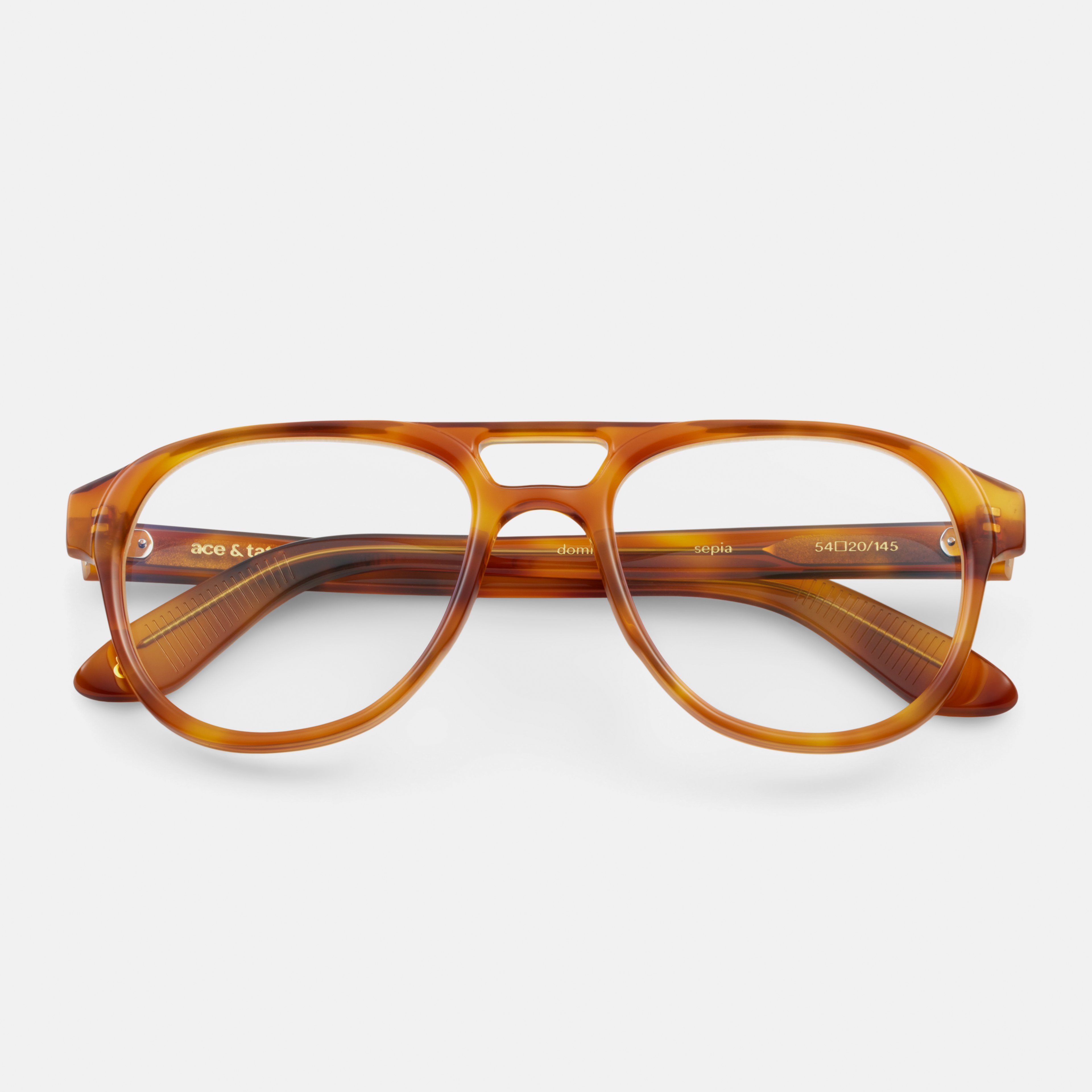 Ace & Tate Glasses | Oval Acetate in Brown