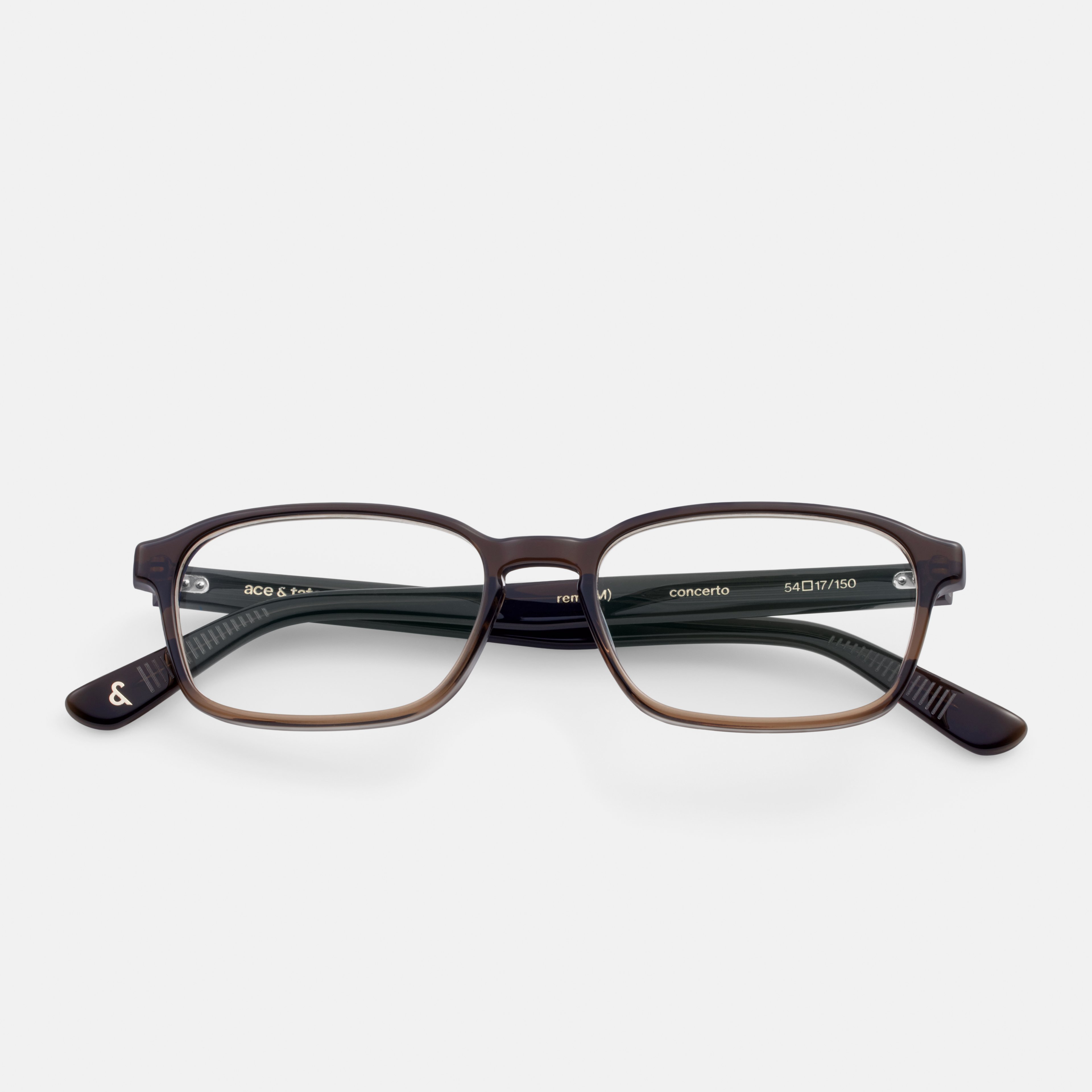 Ace & Tate Glasses | Rectangle Acetate in Brown