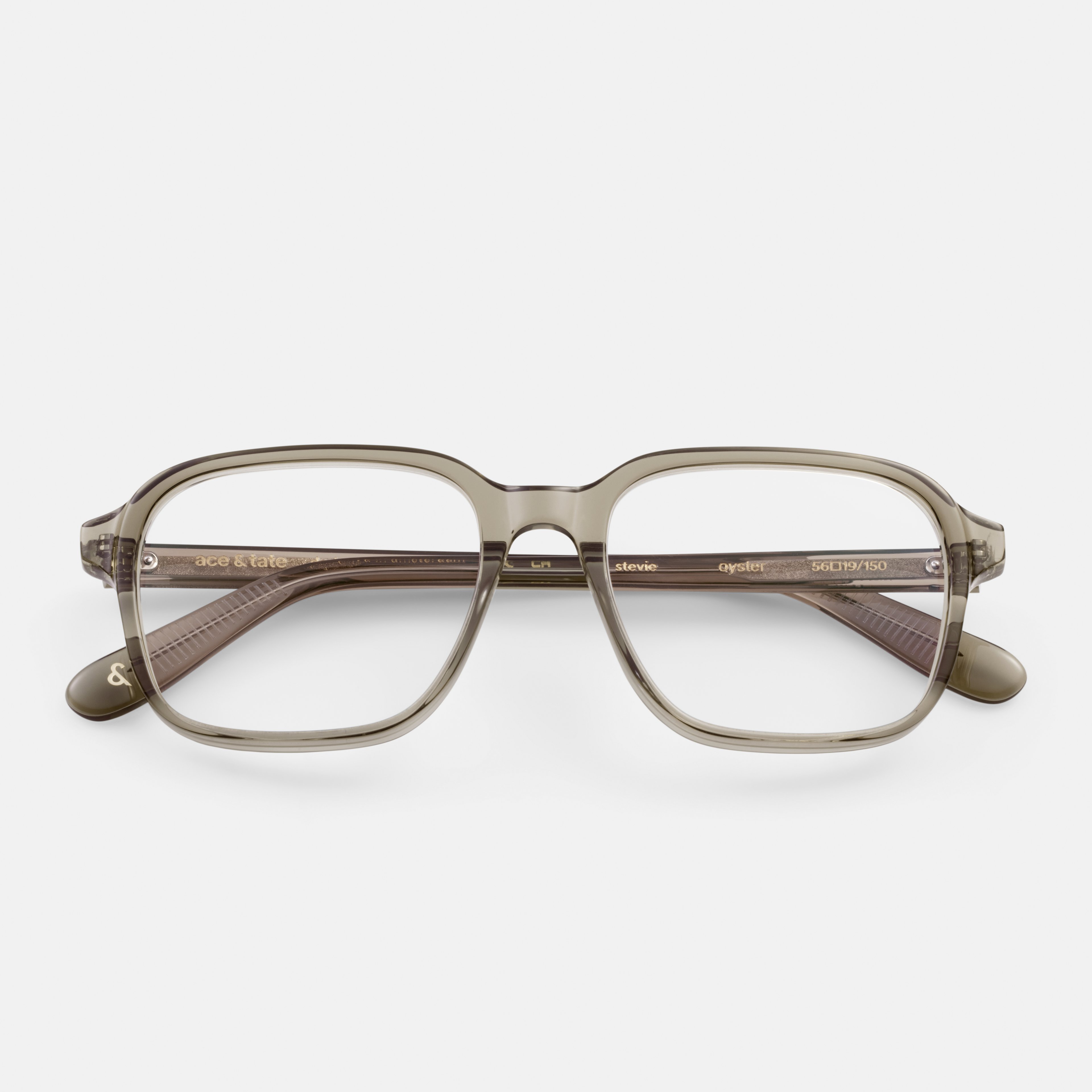 Ace & Tate Glasses | Square Acetate in Grey