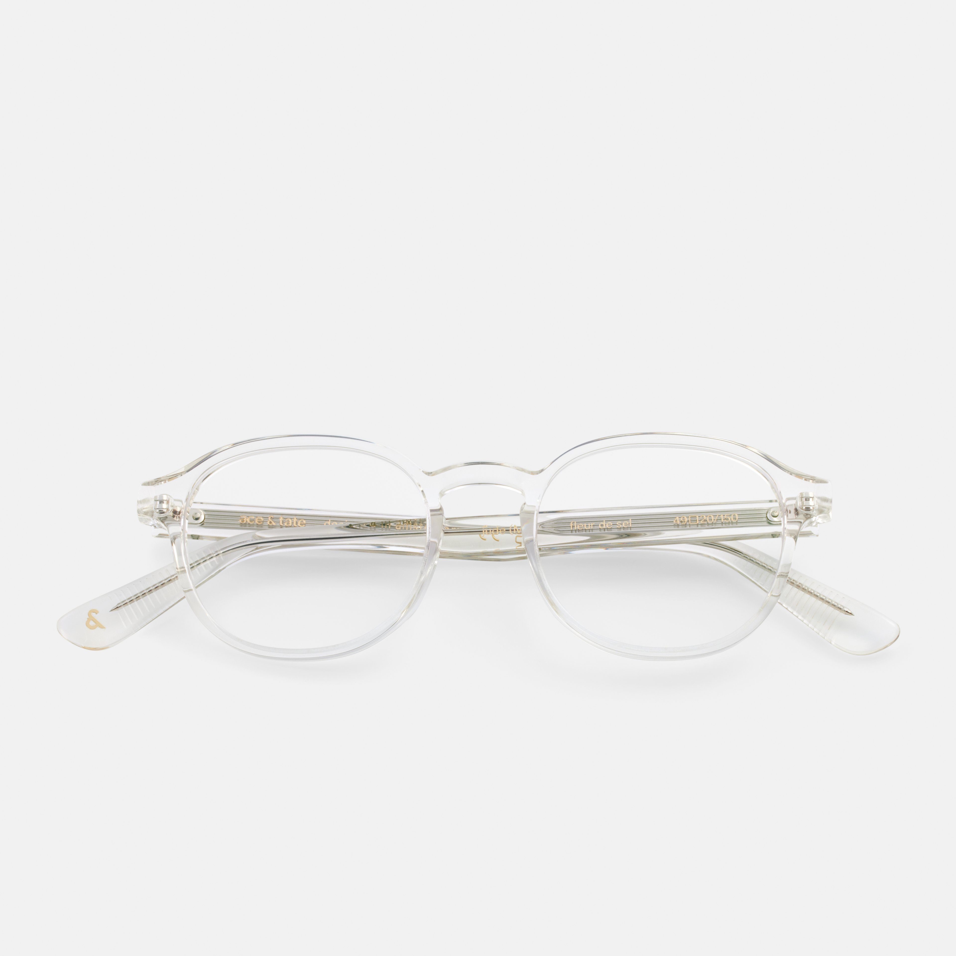 Ace & Tate Brillen | Rund Acetat in Transparent