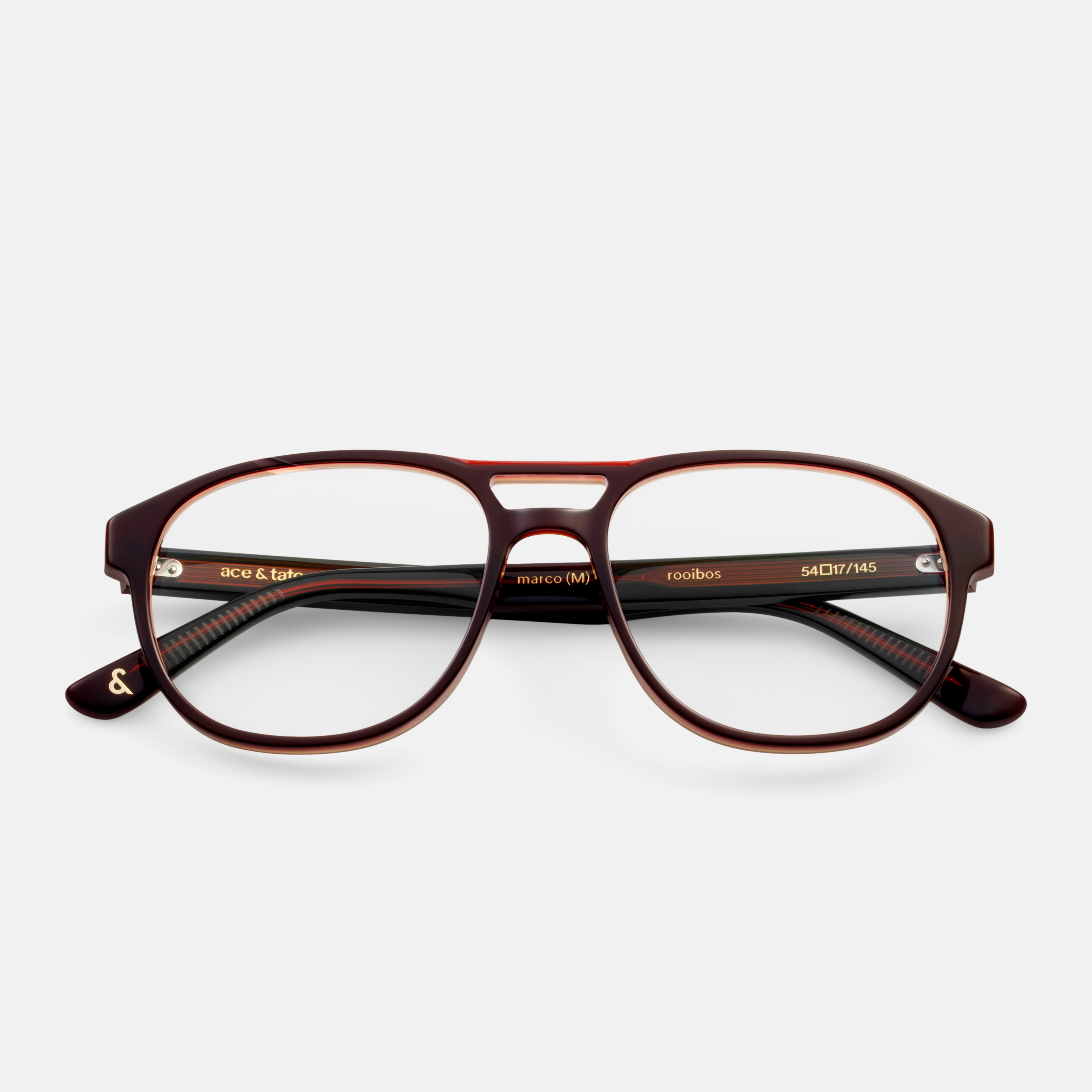 Ace & Tate Glasses |  Acetate in Red