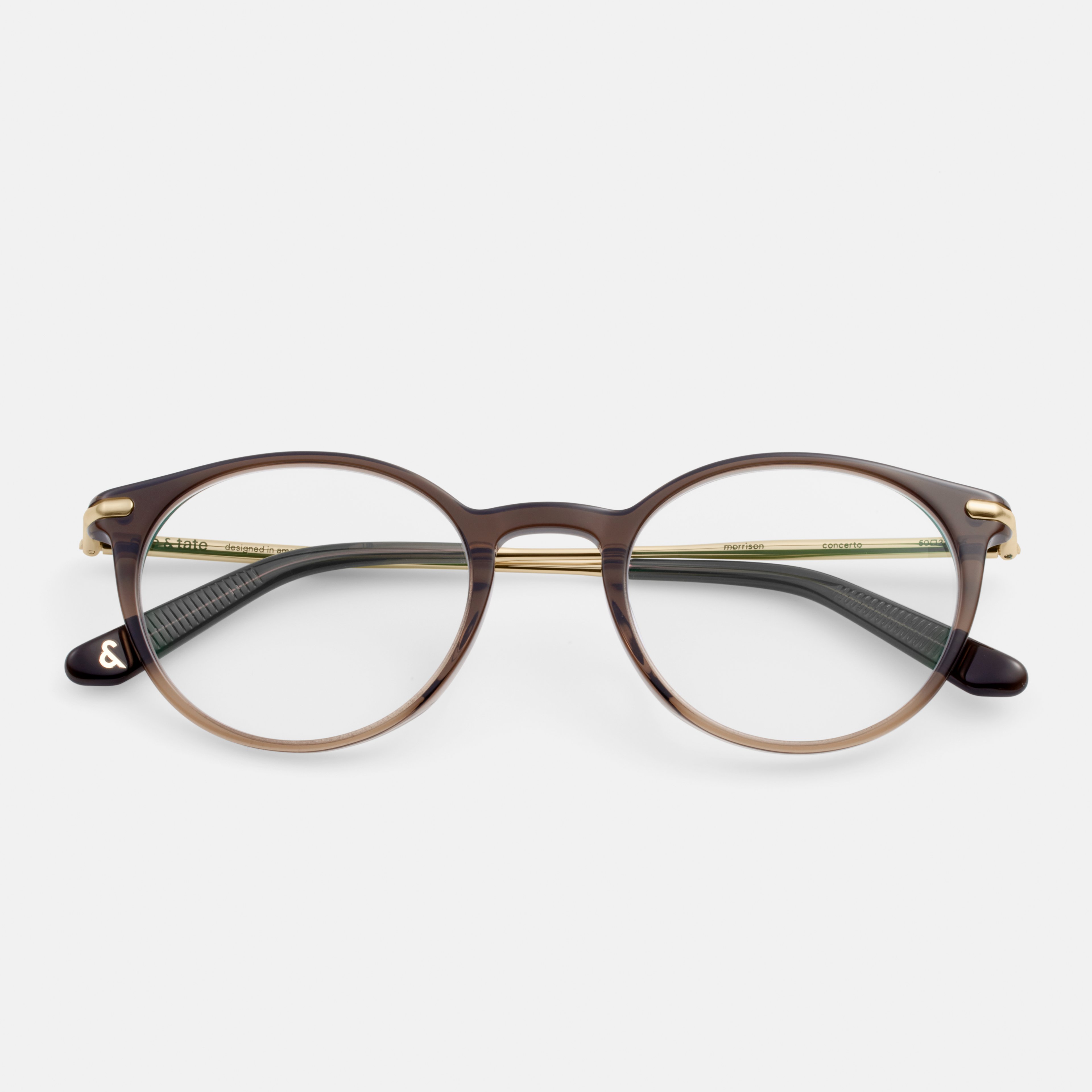Ace & Tate Glasses |  Metal in Brown
