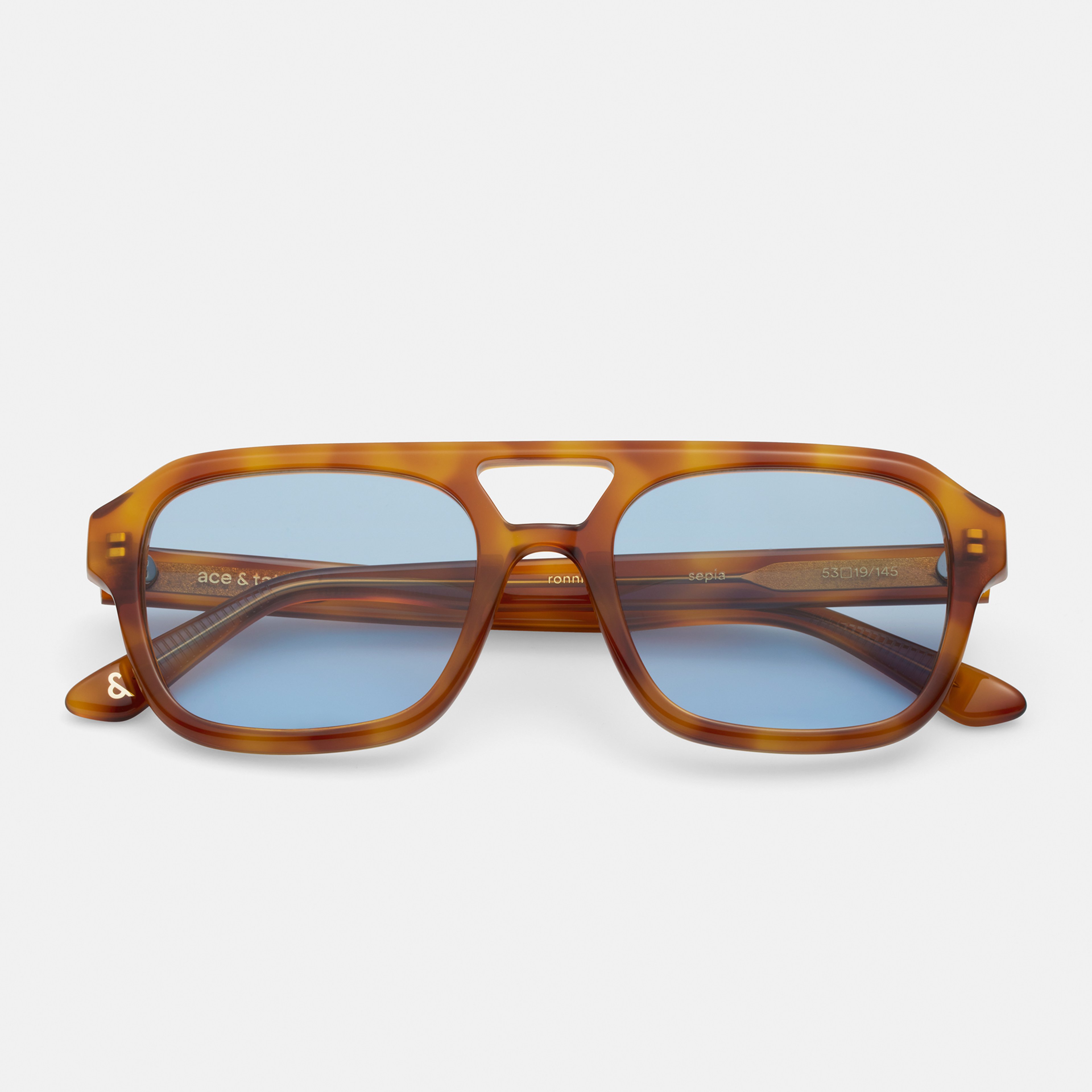 Ace & Tate Sunglasses | Square Acetate in Brown