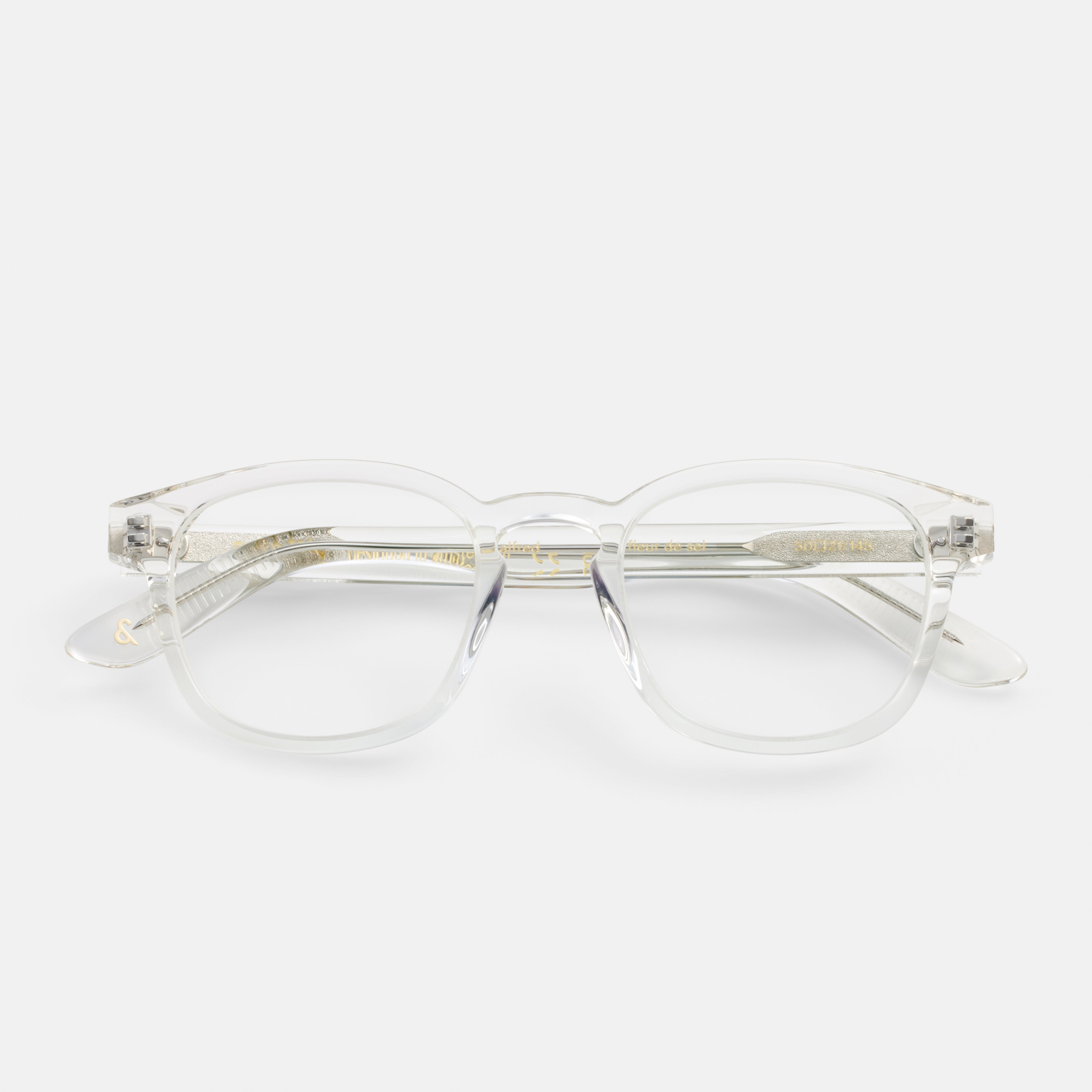 Ace & Tate Glasses | Square Acetate in Clear