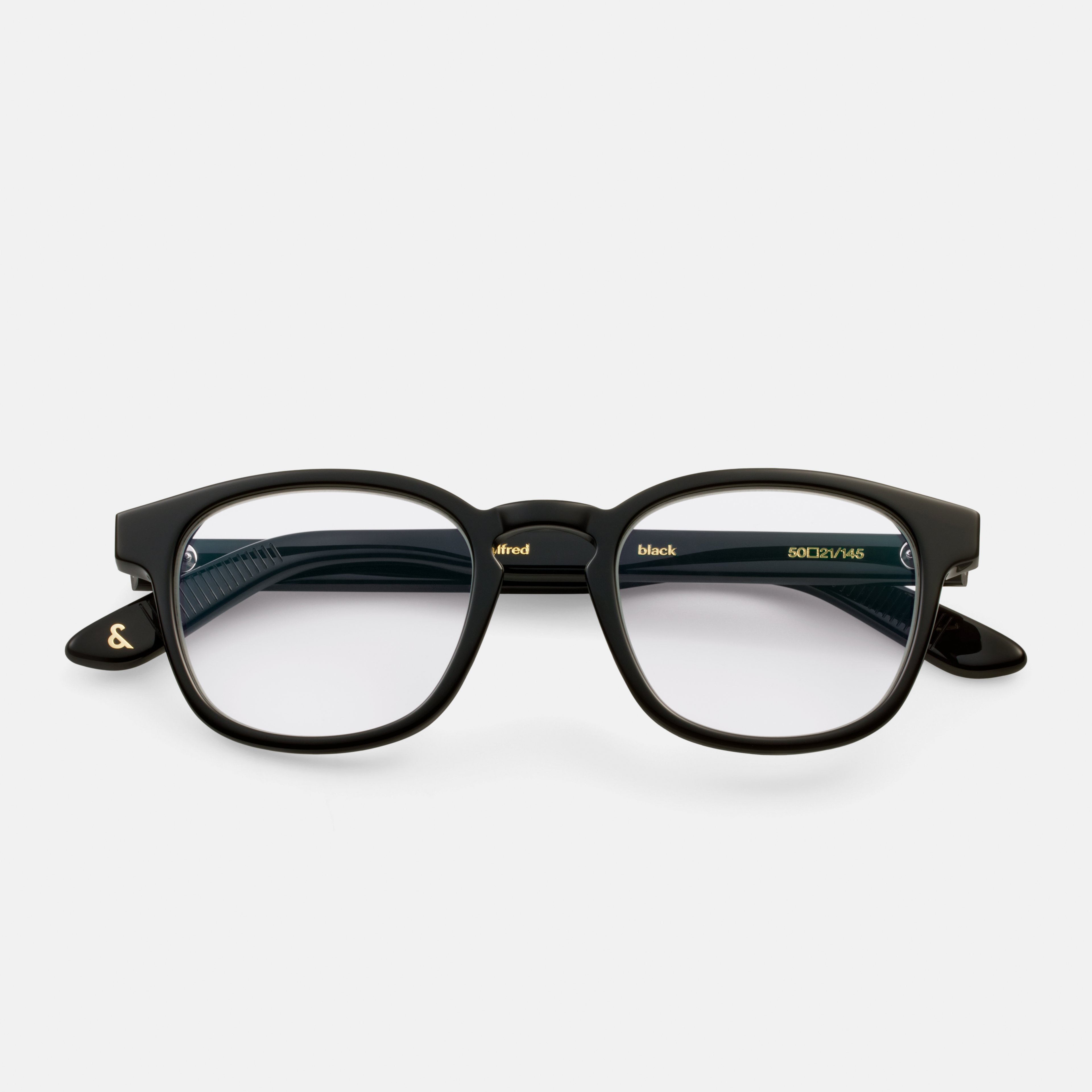 Ace & Tate Alfred Large in Black Ace & Tate Glasses | Square Acetate in Black