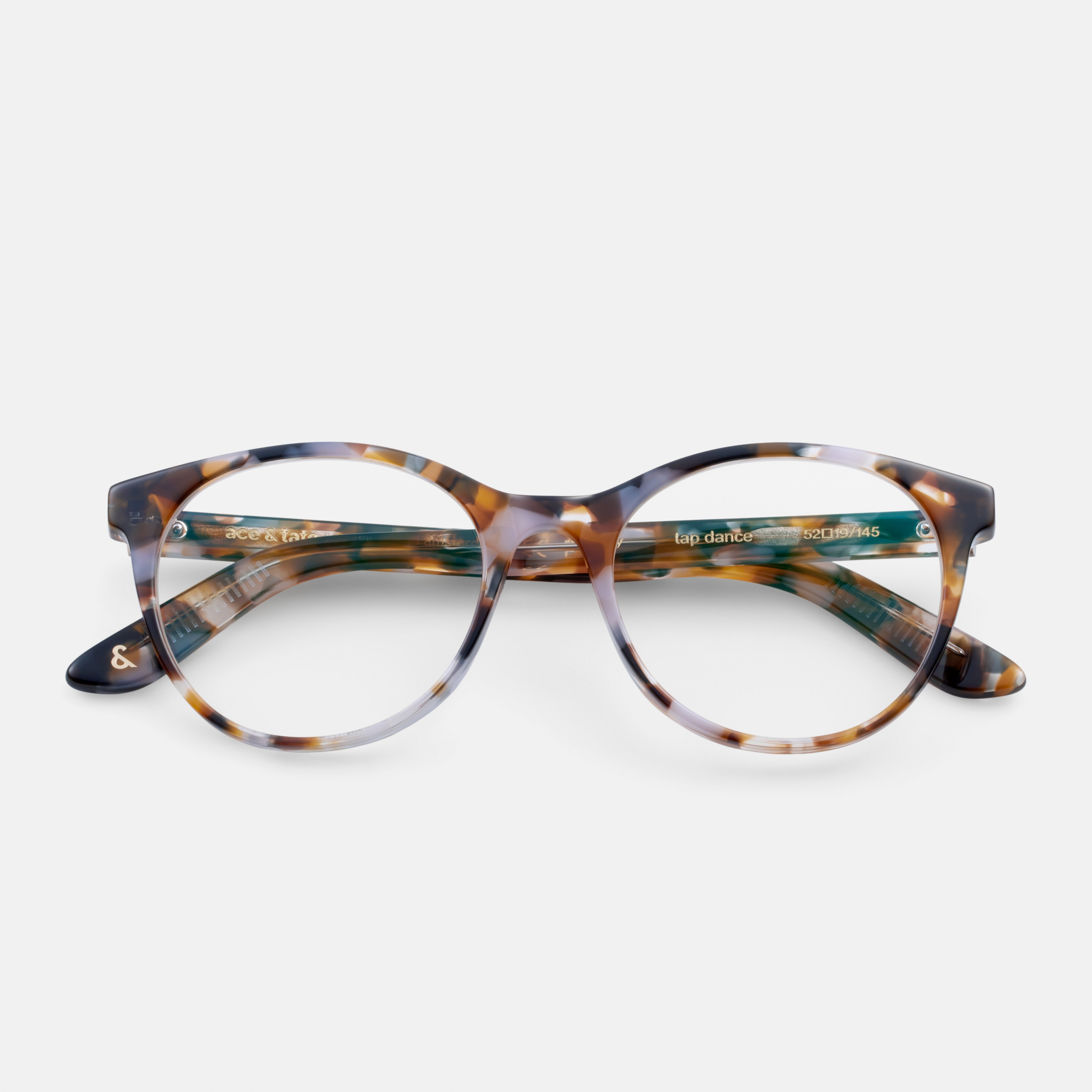 Ace & Tate Glasses | Oval Acetate in Brown, Orange, Purple