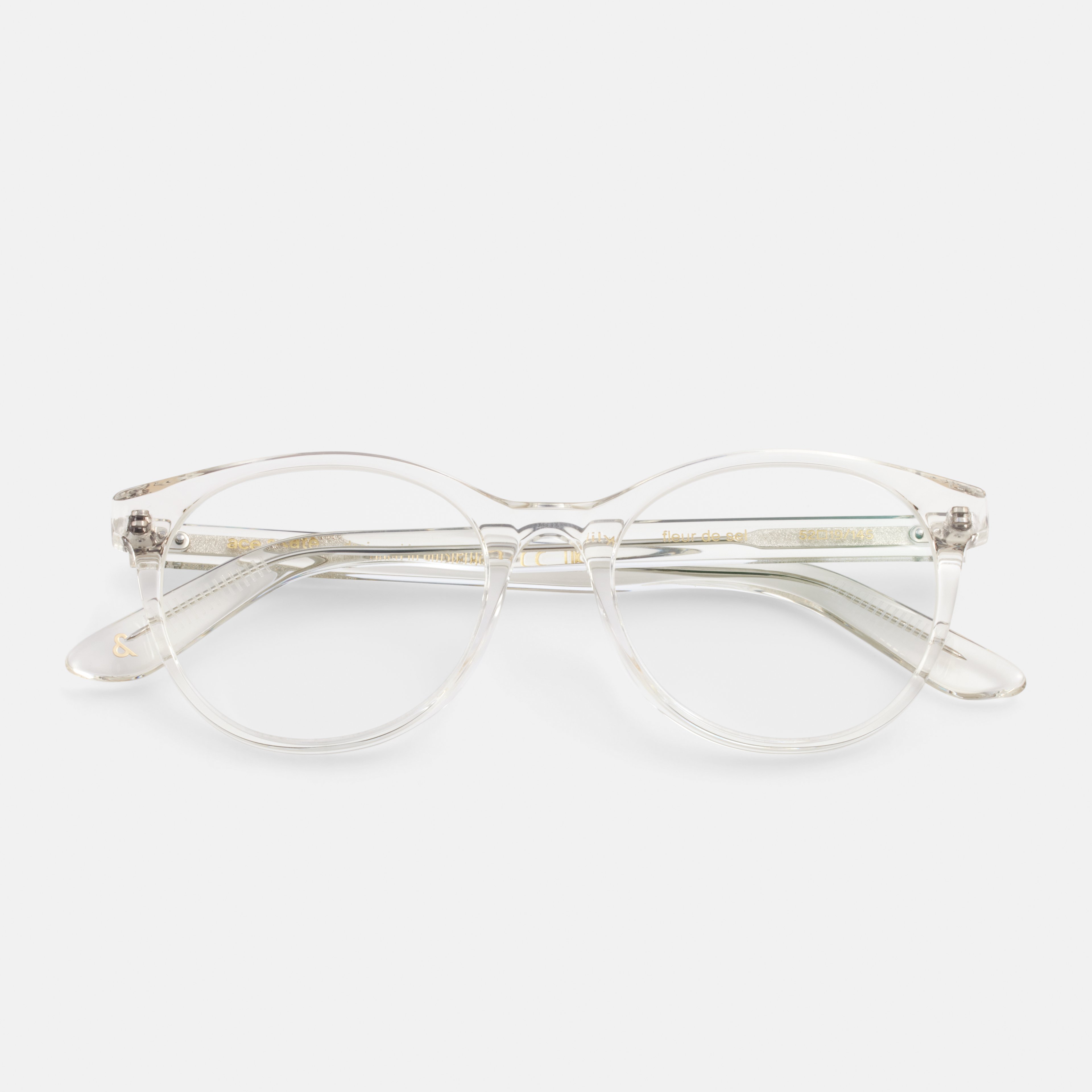Ace & Tate Glasses | Oval Acetate in Clear