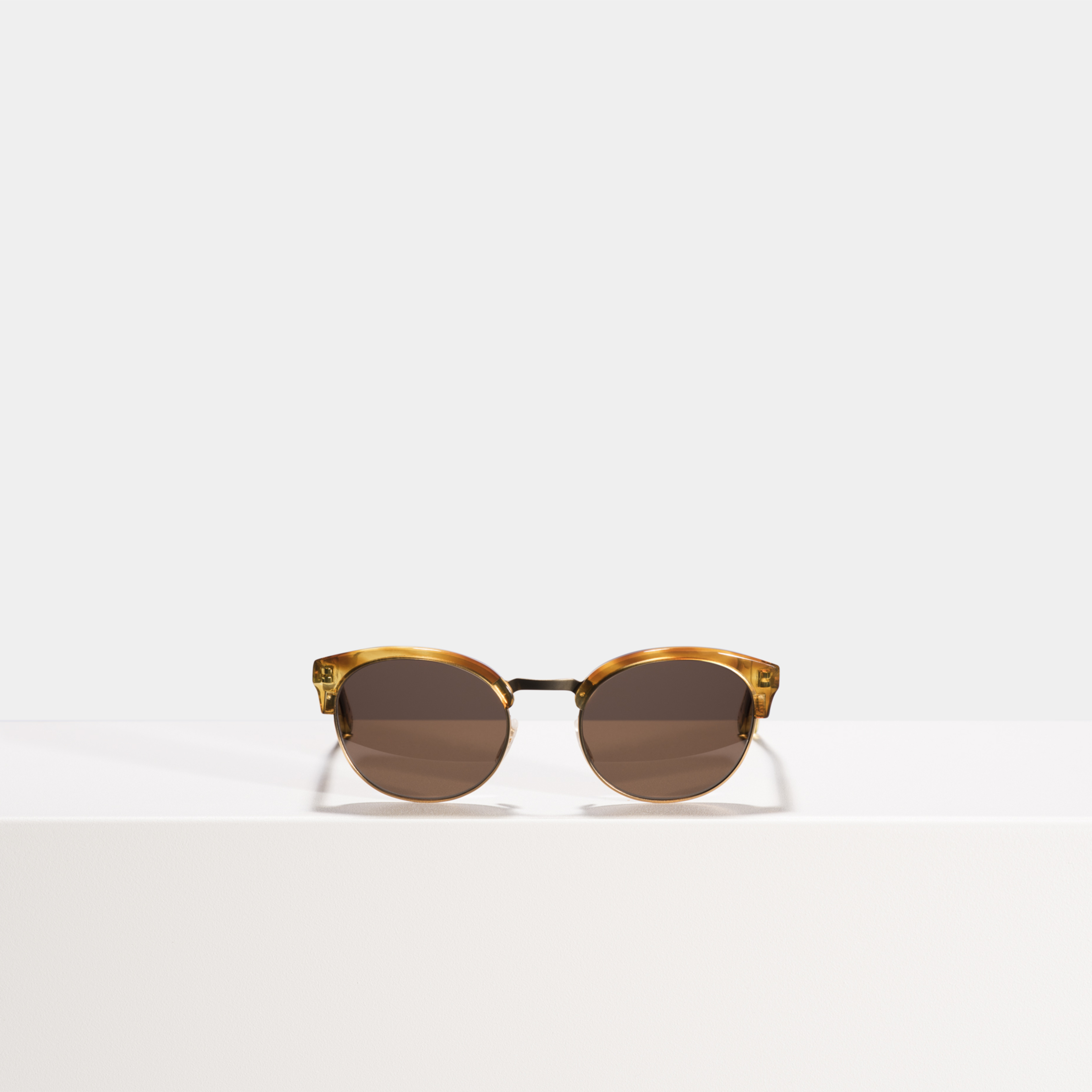Ace & Tate Sunglasses | Round Combi in Brown, Orange