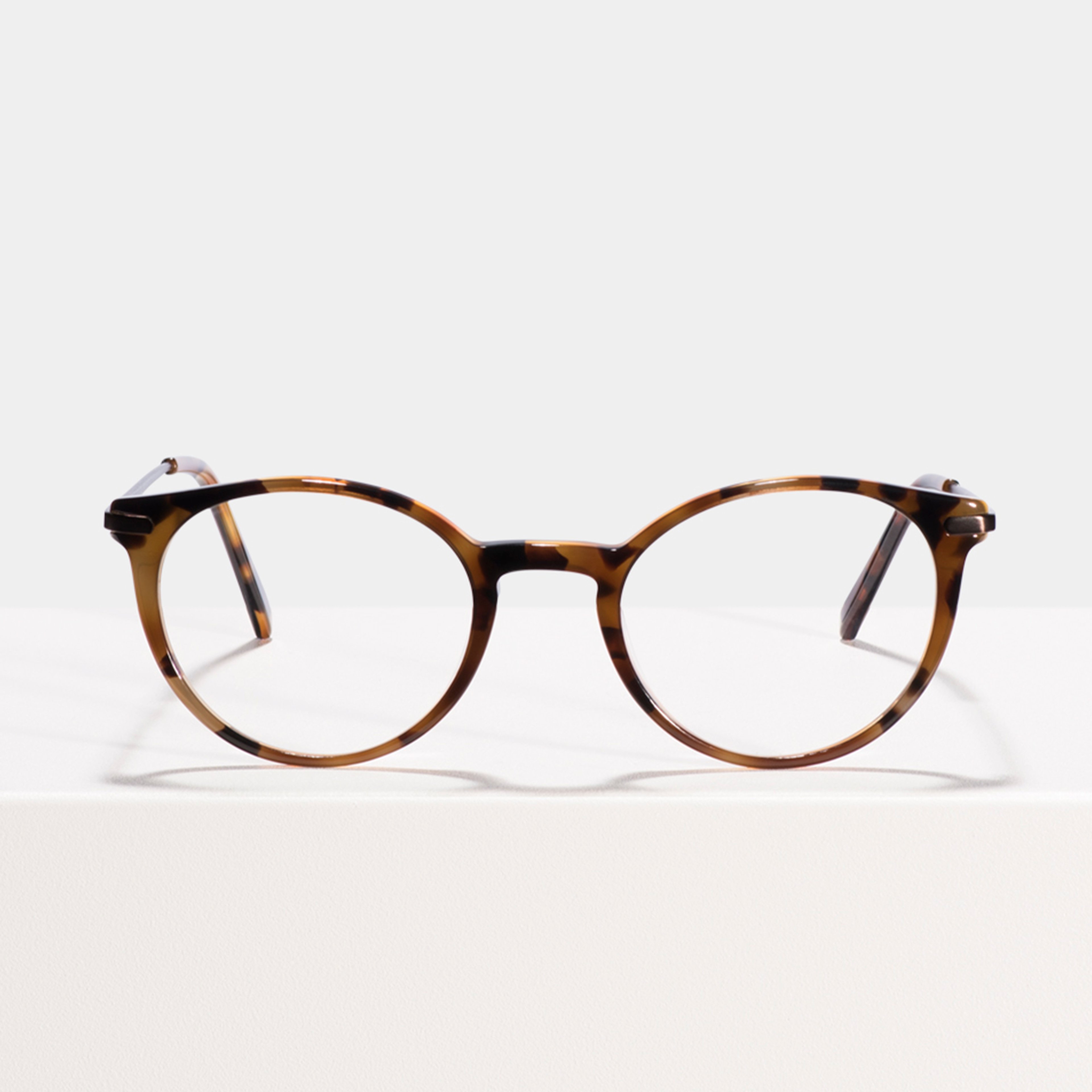 Ace & Tate Morris in On the Rocks Ace & Tate Glasses | Round Acetate in Brown