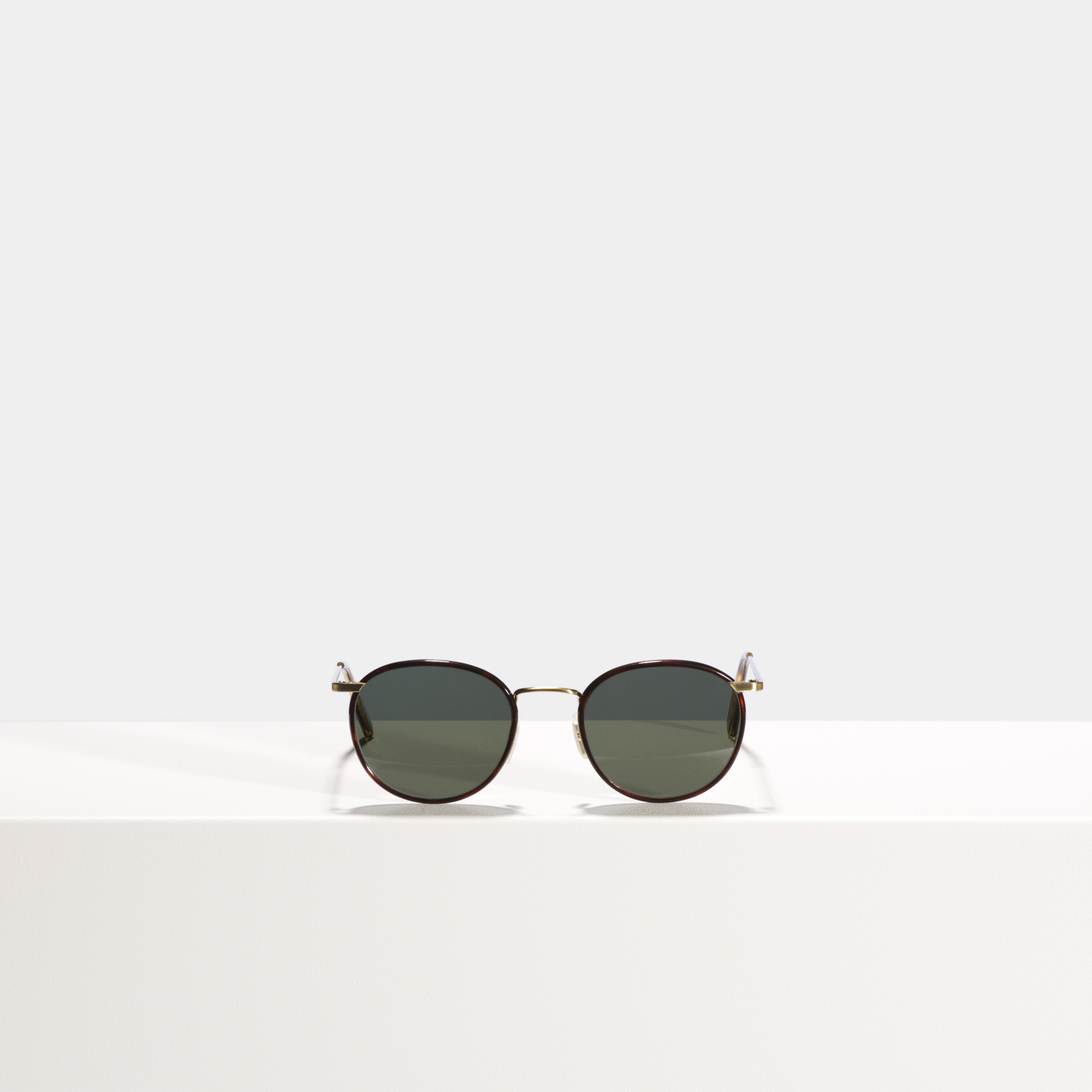 Ace & Tate Solaires | ronde métal in Marron, Or, Orange