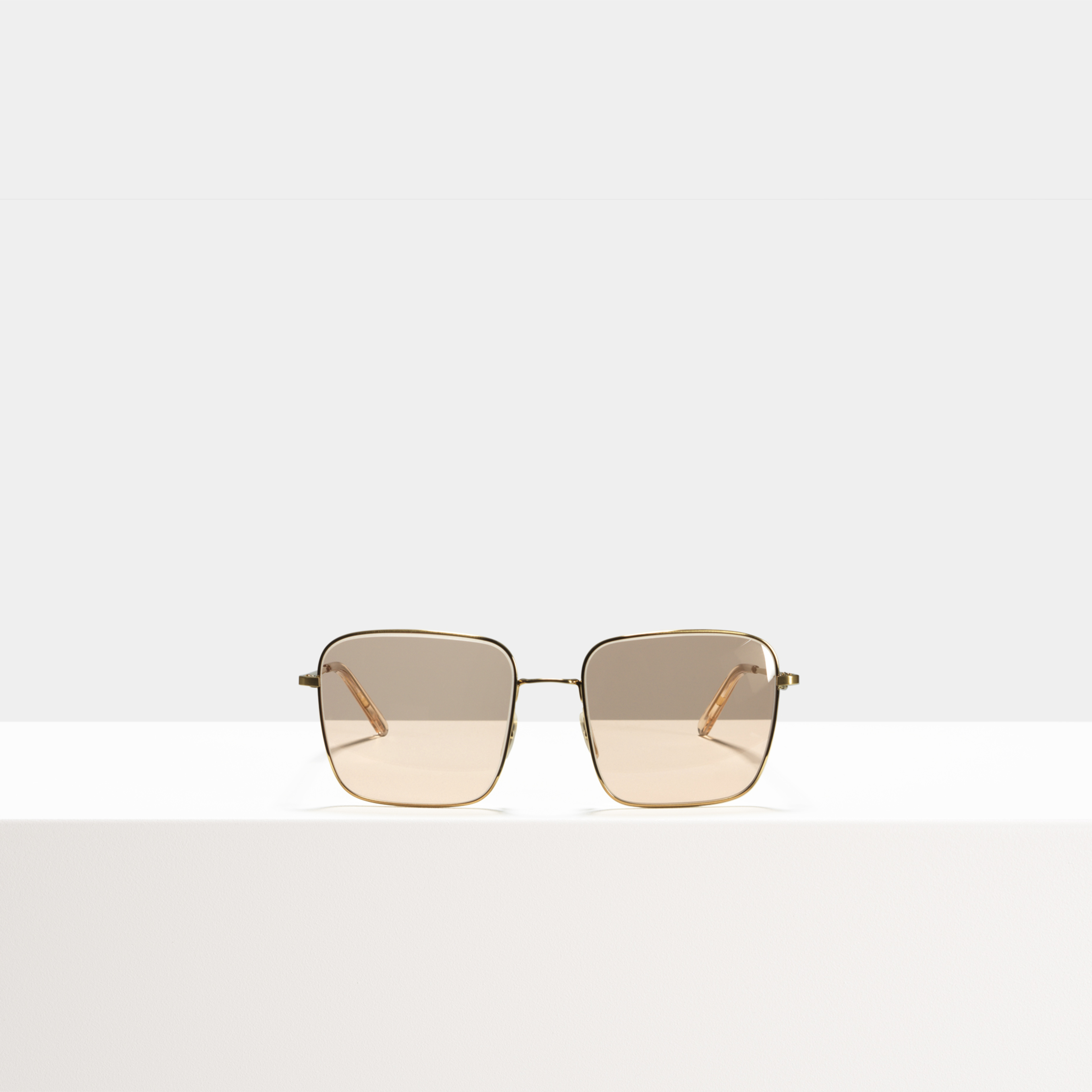 Ace & Tate Sunglasses | Square Metal in Gold, Pink
