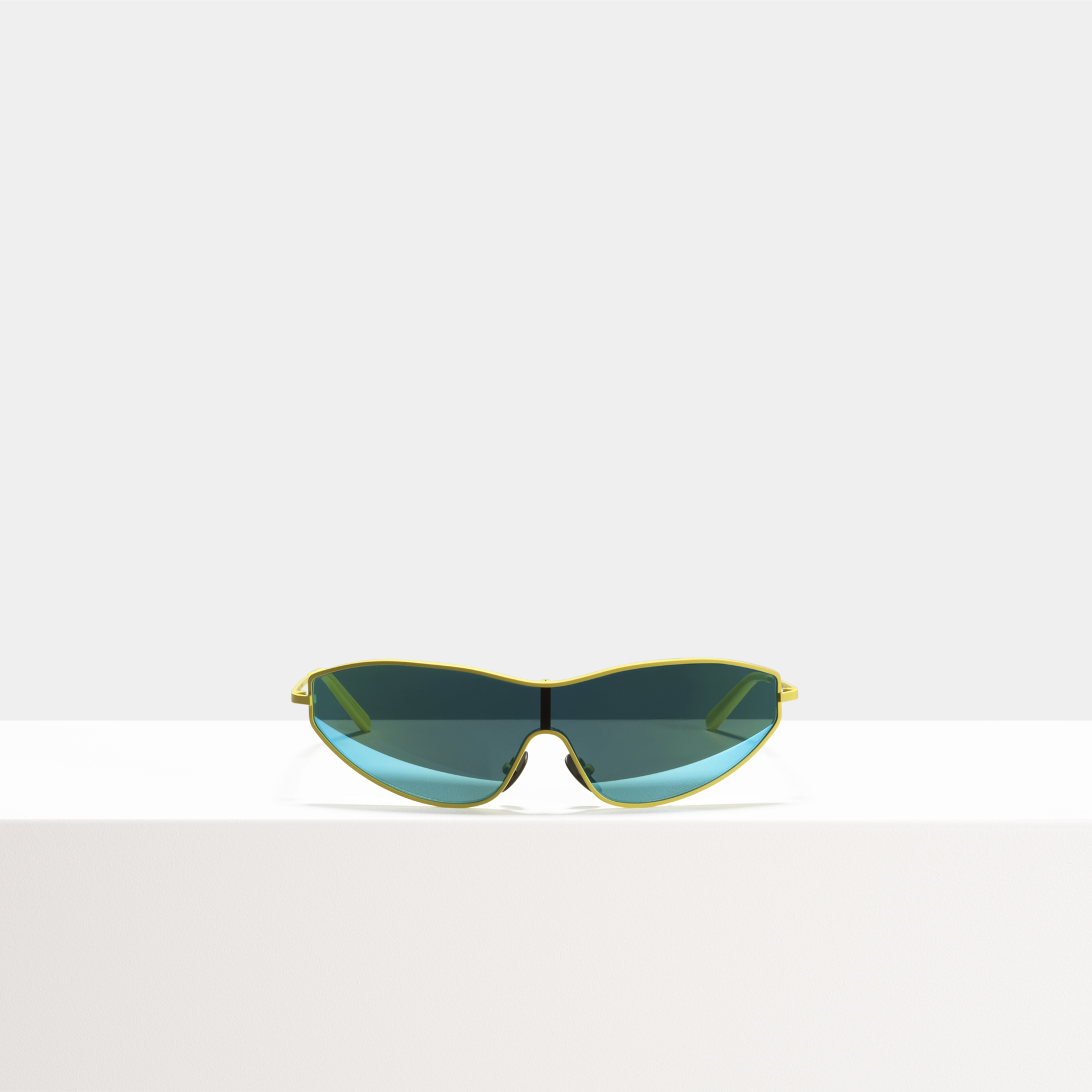 Ace & Tate Sunglasses | rectangle Metal in Yellow