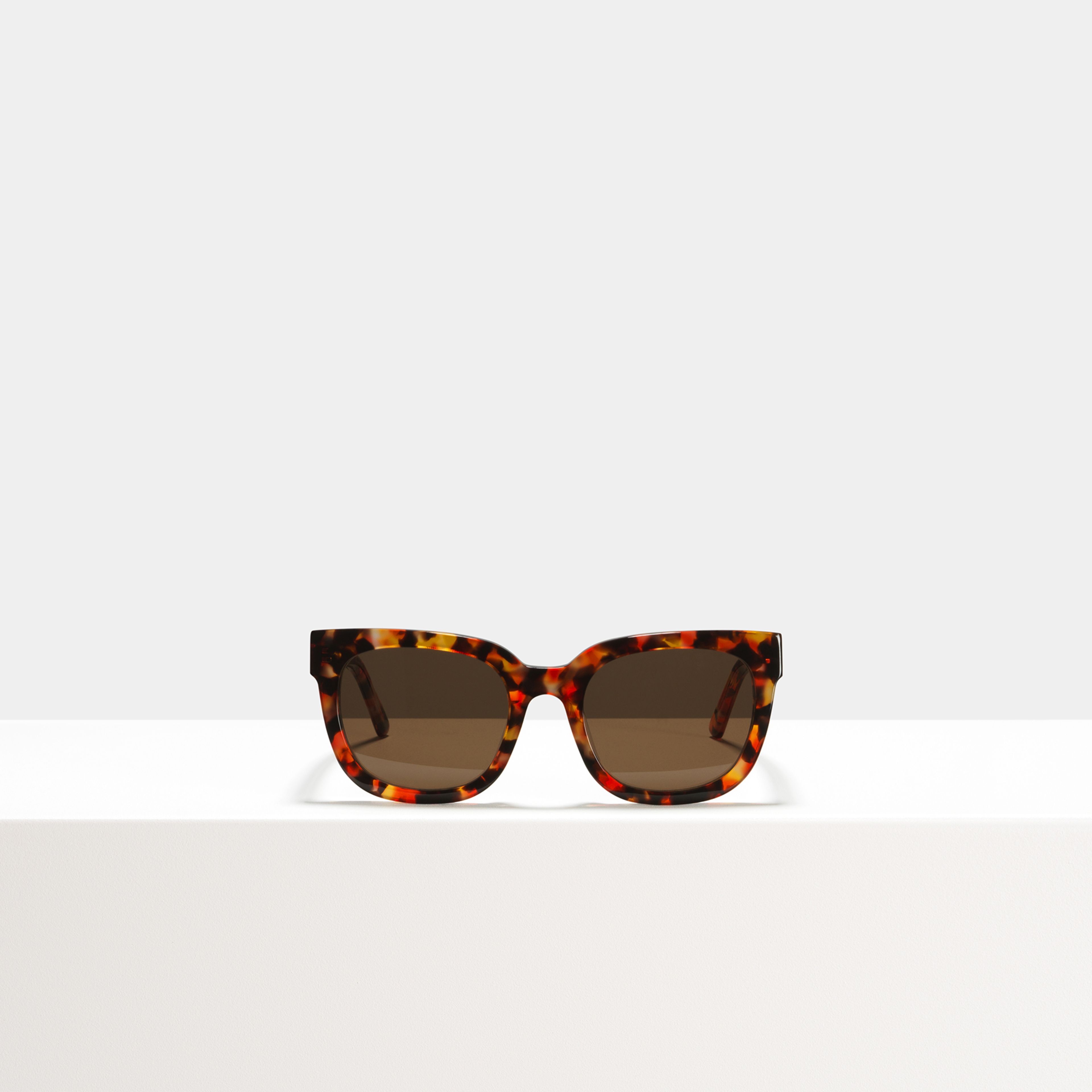 Ace & Tate Solaires | carrée Acétate in Orange, Rouge