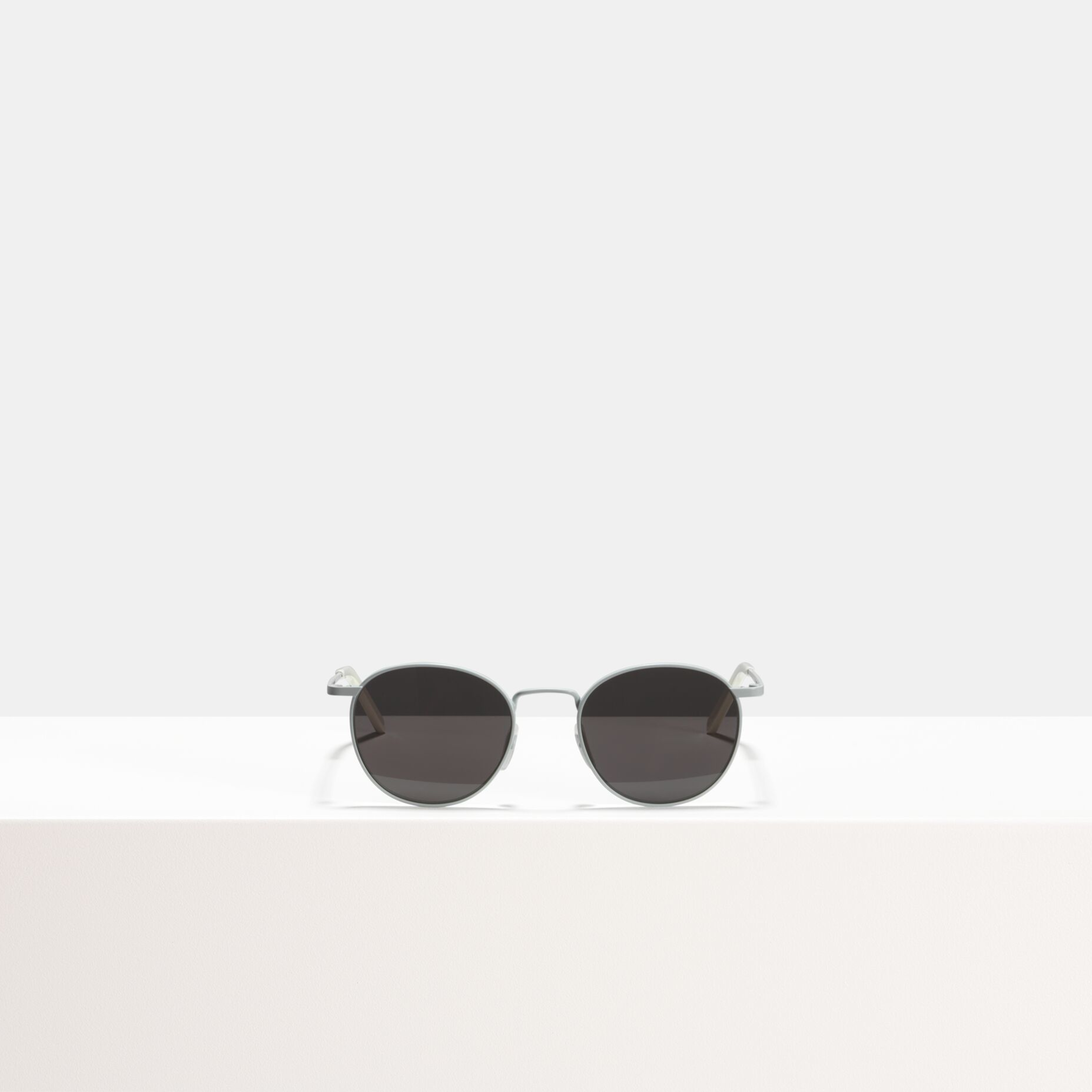 Ace & Tate Sunglasses | Round Metal in White