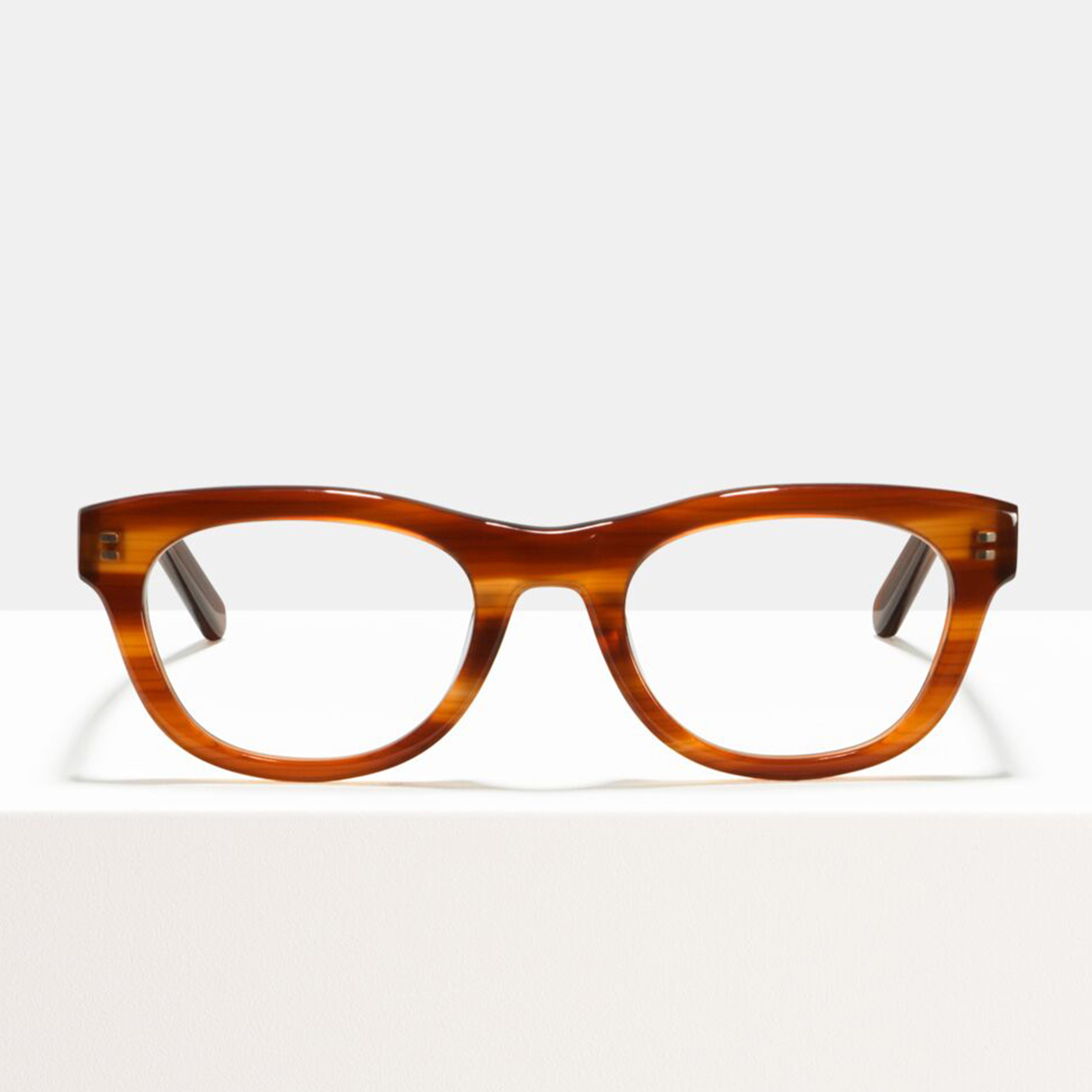 Ace & Tate Glasses | Oval Acetate in Brown