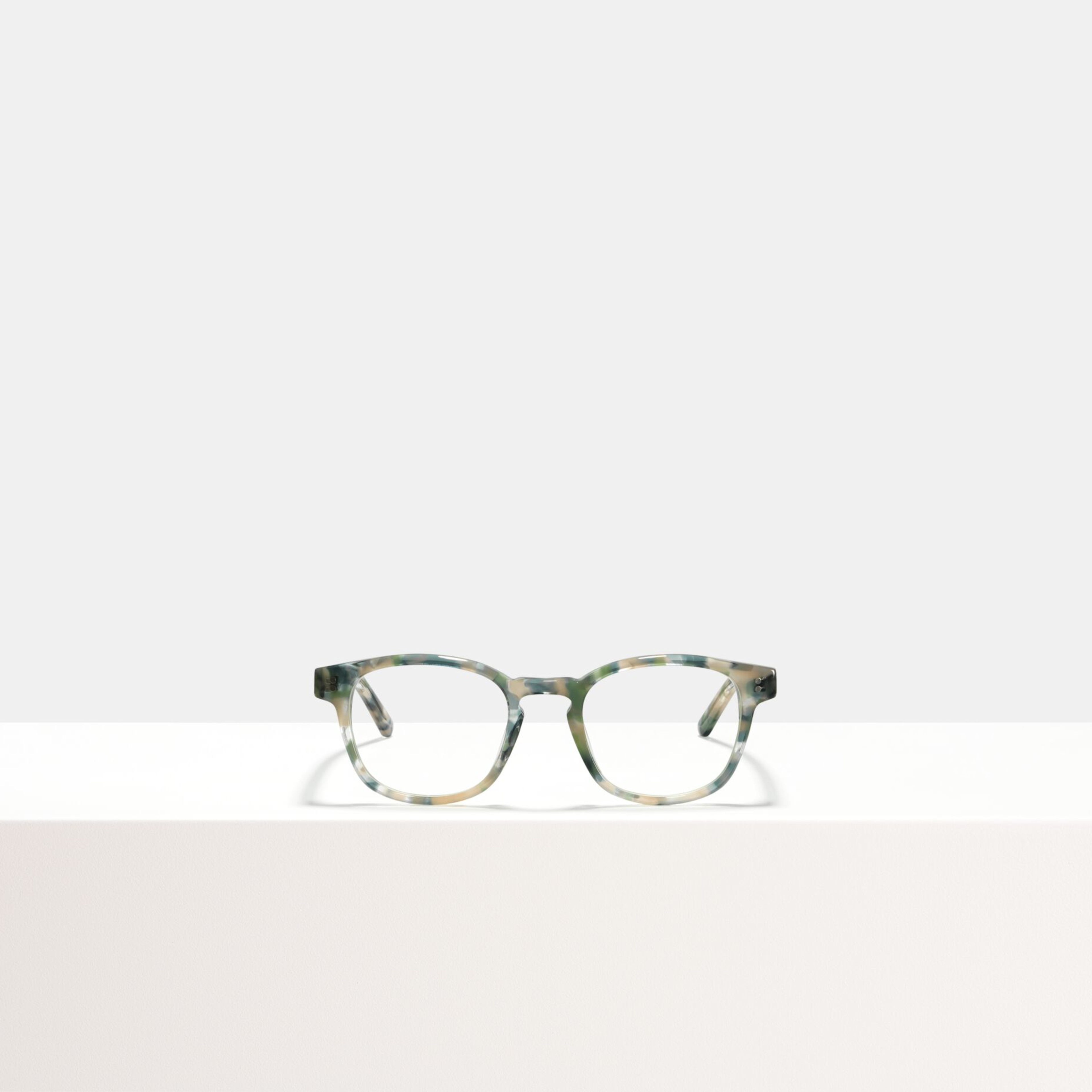 Ace & Tate Glasses | Square Acetate in Beige, Blue, Green