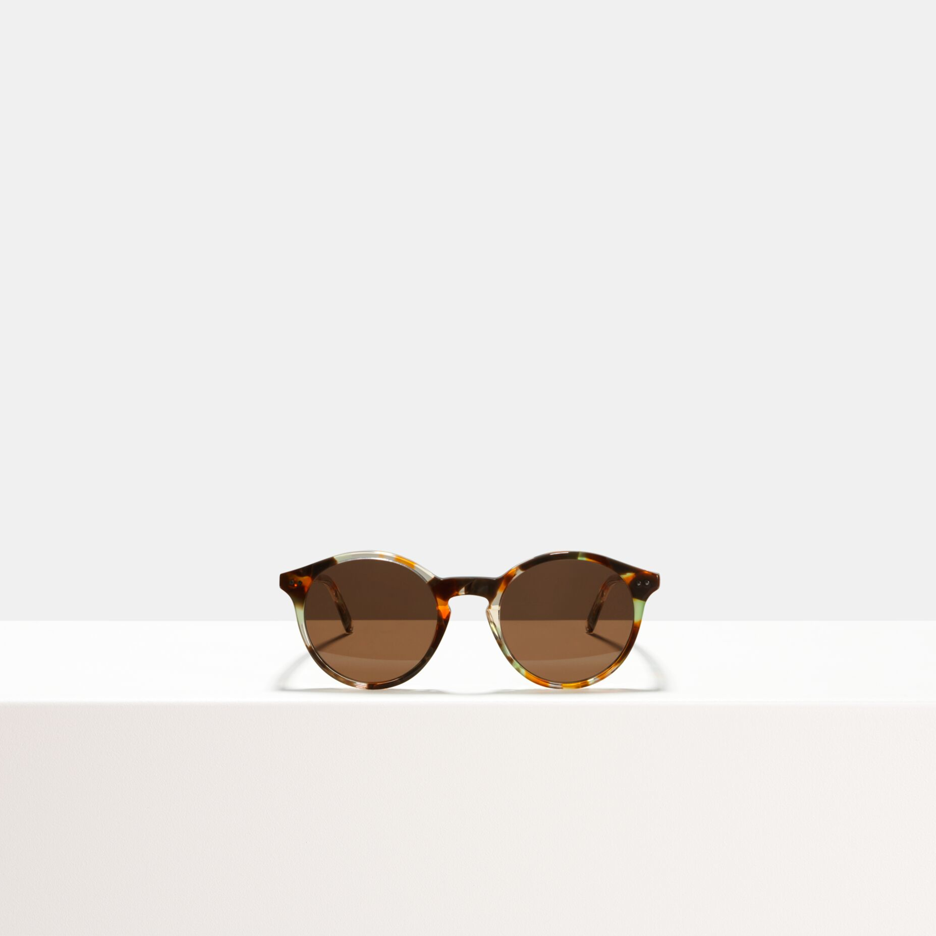 Ace & Tate Sunglasses | Round Acetate in Brown, Green, Orange