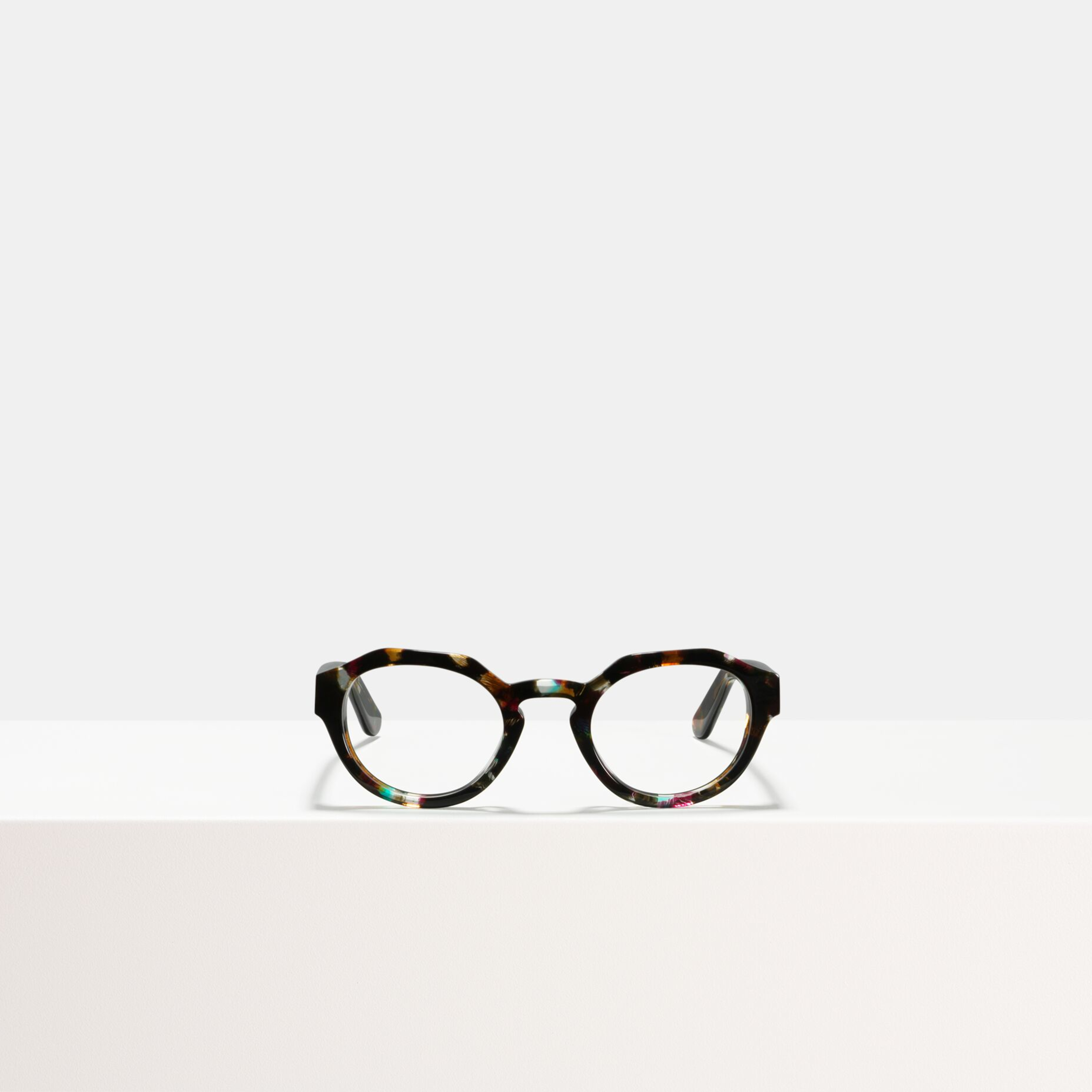 Ace & Tate Glasses | Round Acetate in Black, Blue, Brown, Pink