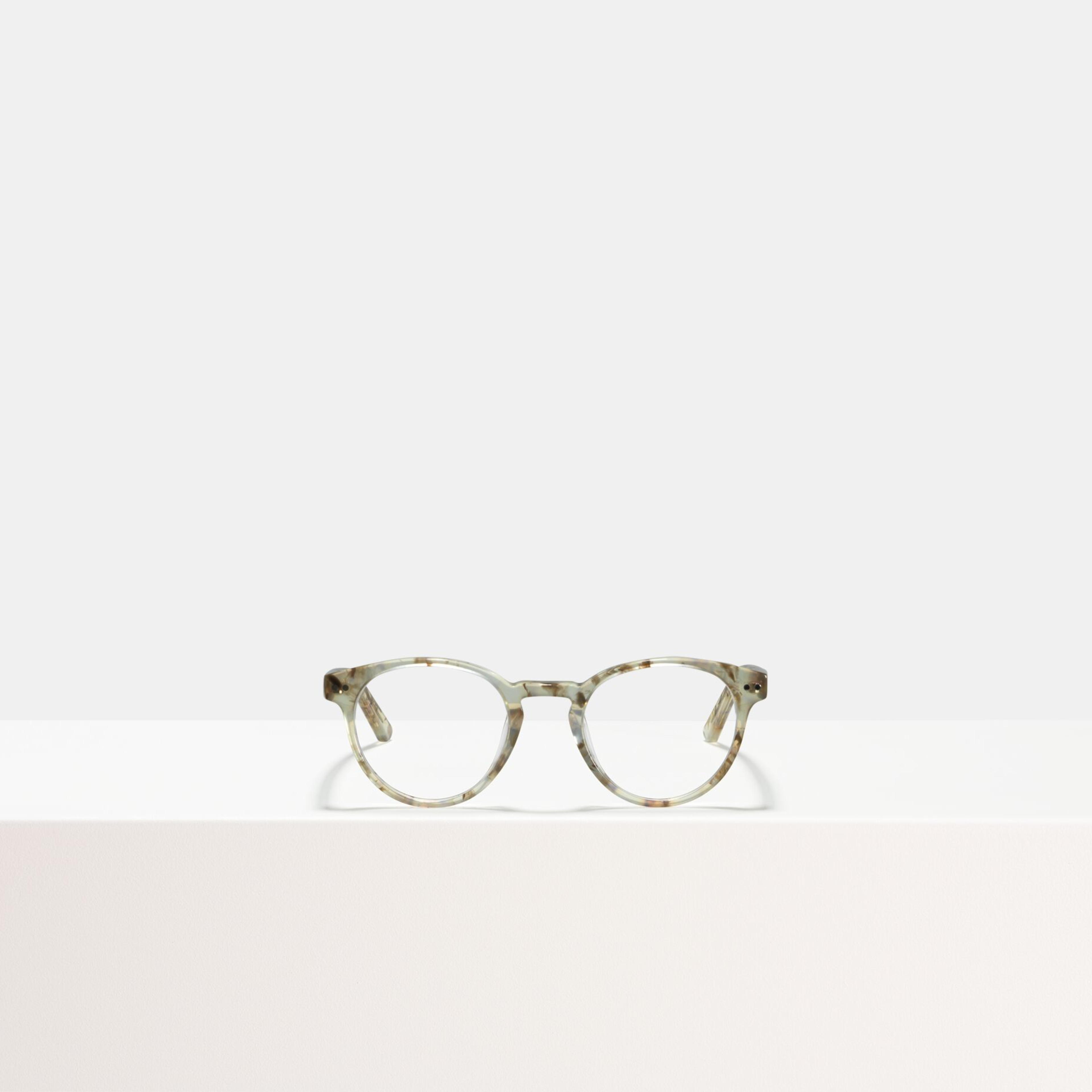 Ace & Tate Glasses | Round Acetate in Brown, Grey, White