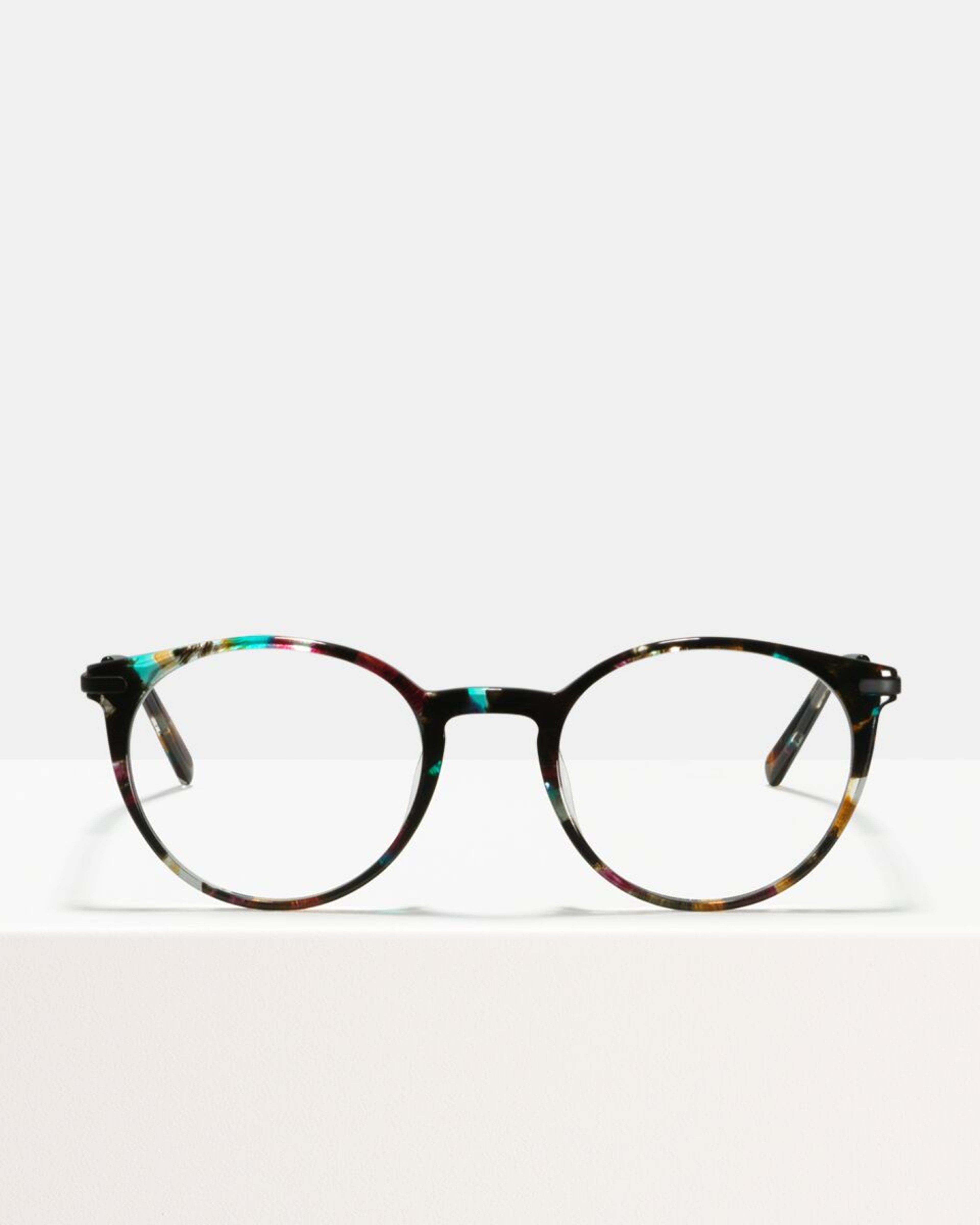 Ace & Tate Glasses | redonda acetato in Negro, Azul, Marrón, Rosado