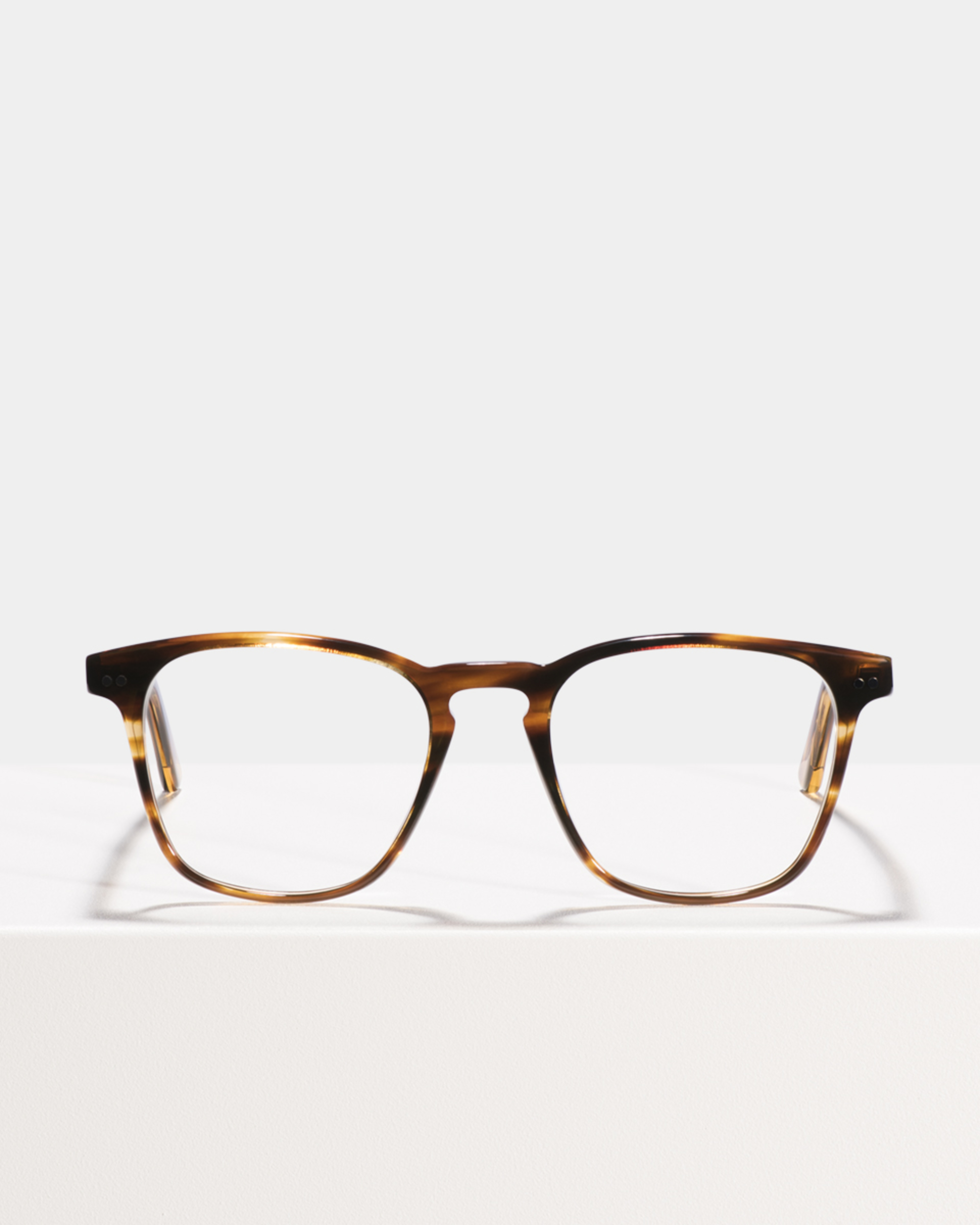 Ace & Tate Glasses | quadratisch Acetat in Braun, Orange