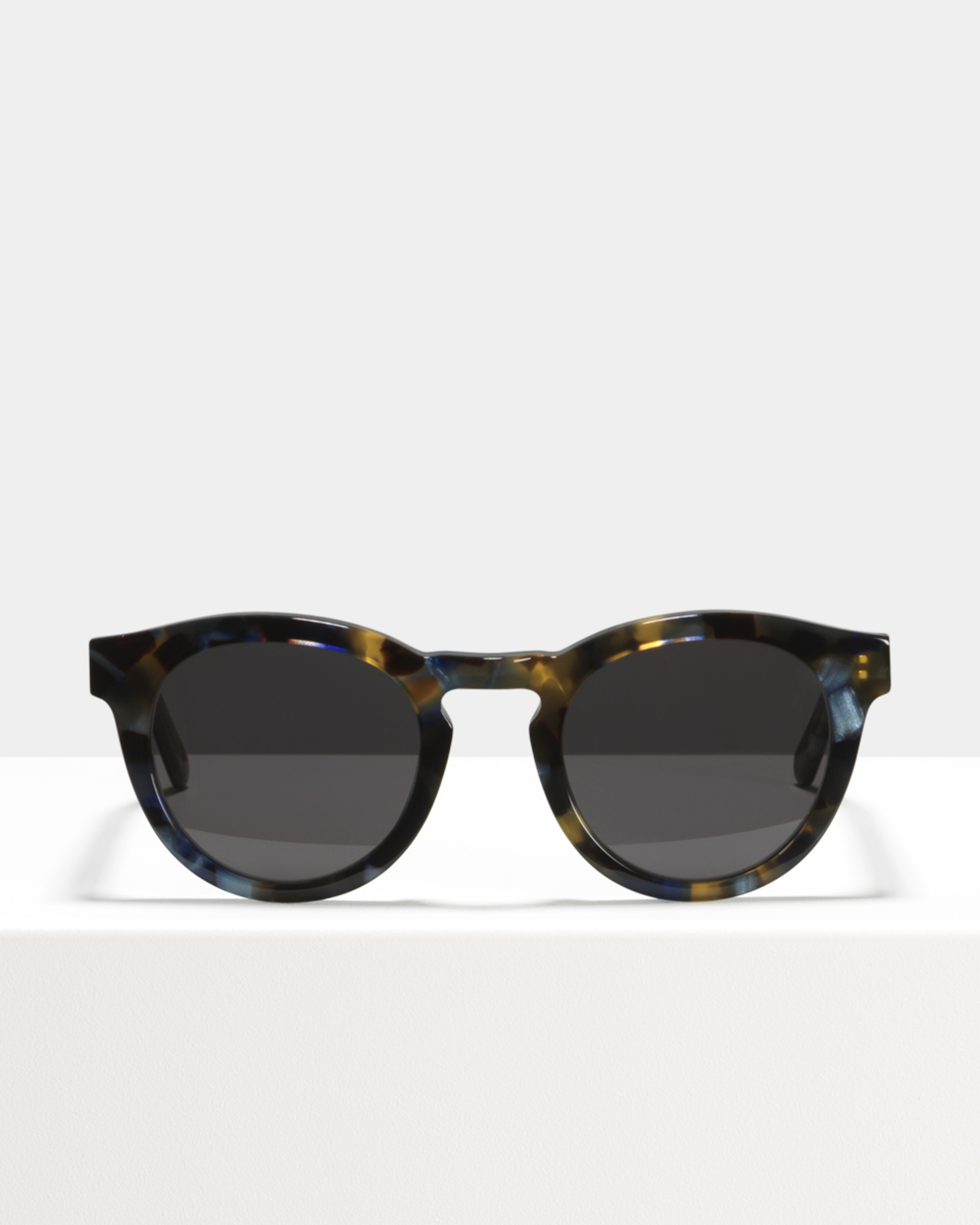 Ace & Tate Sunglasses | redonda acetato in Azul, Marrón