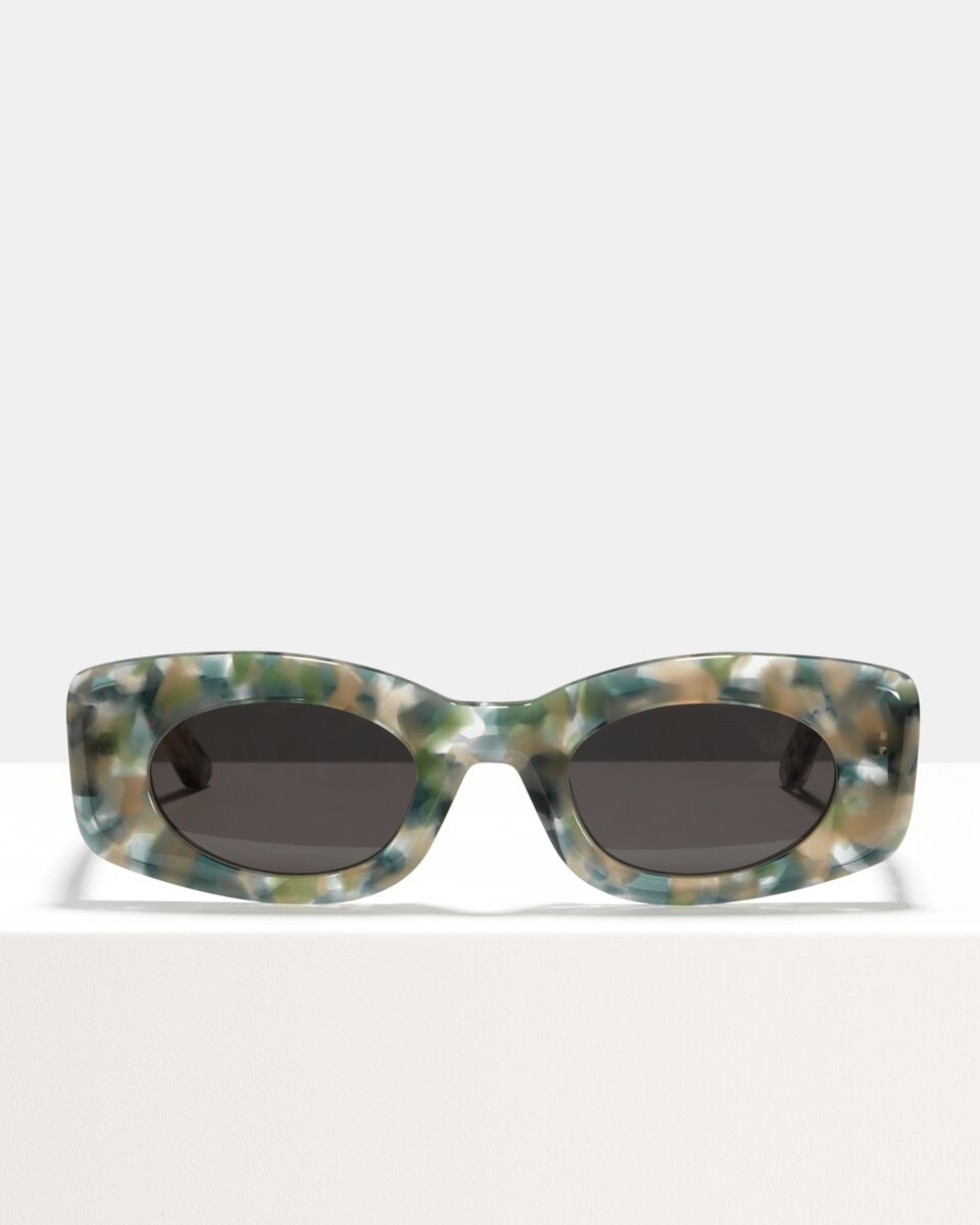 Ace & Tate Sunglasses | oval acetate in Beige, Blue, Green, Grey