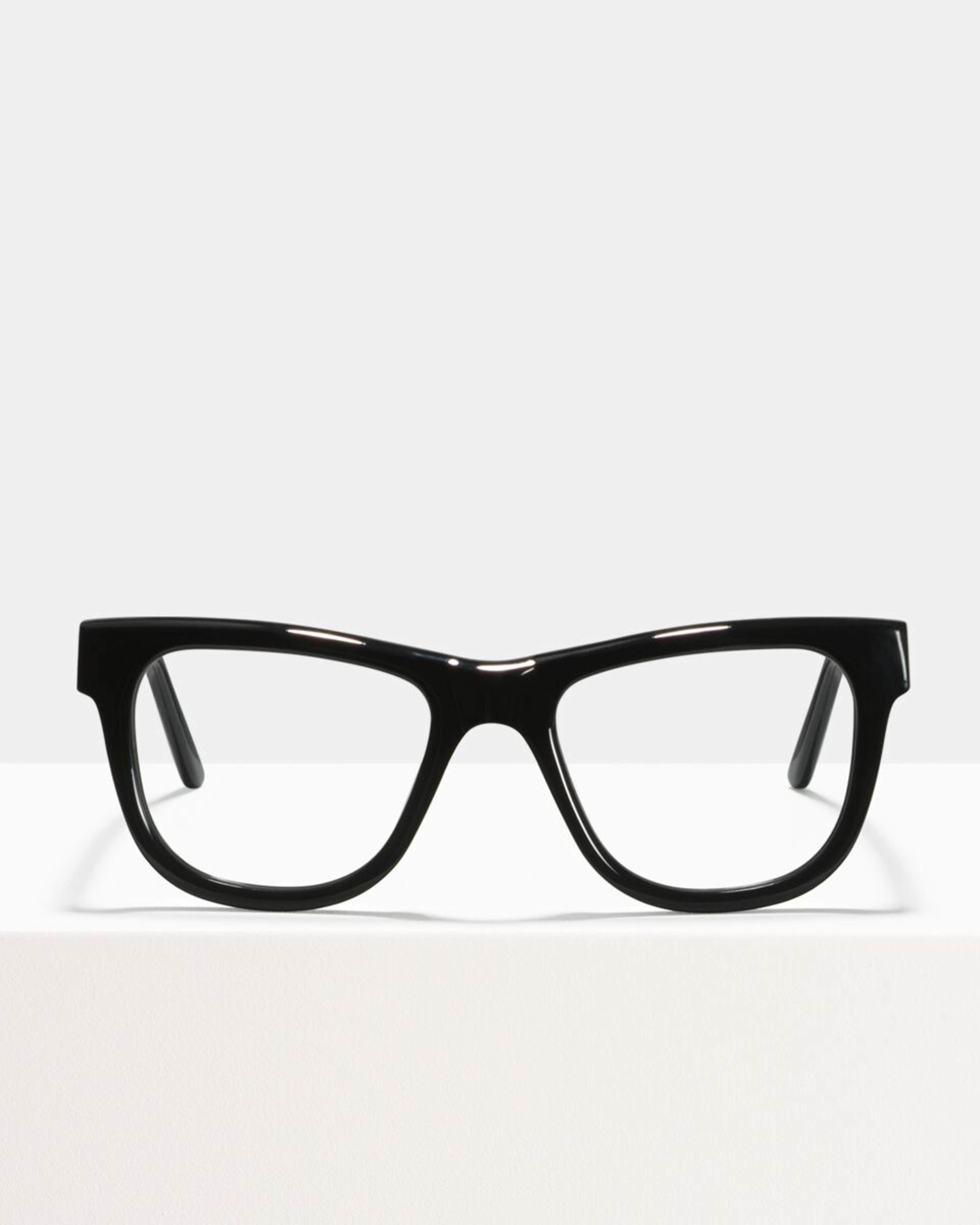 Ace & Tate Glasses | rectangle acetate in Black