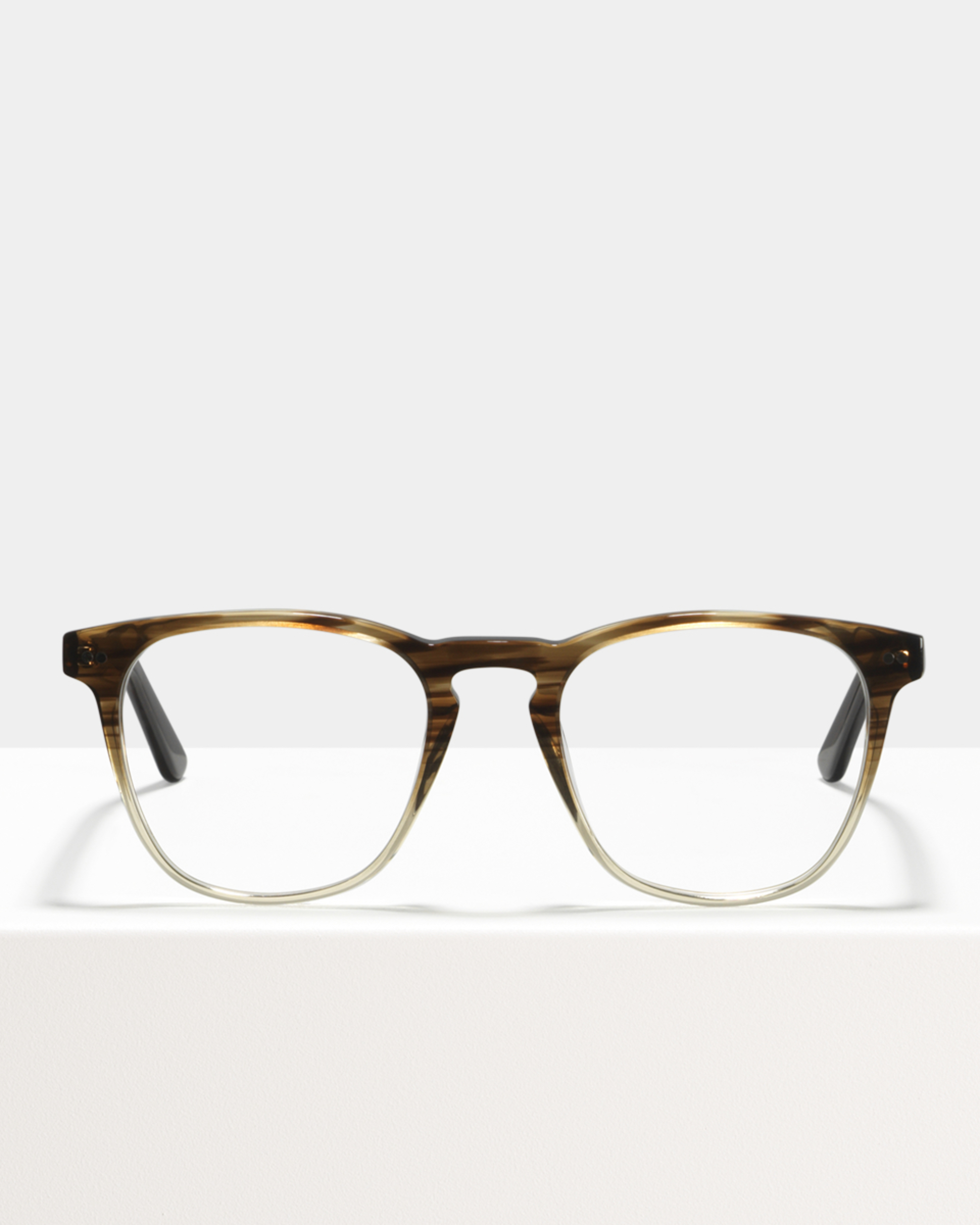 Ace & Tate Glasses | quadratisch Acetat in Braun, Transparent
